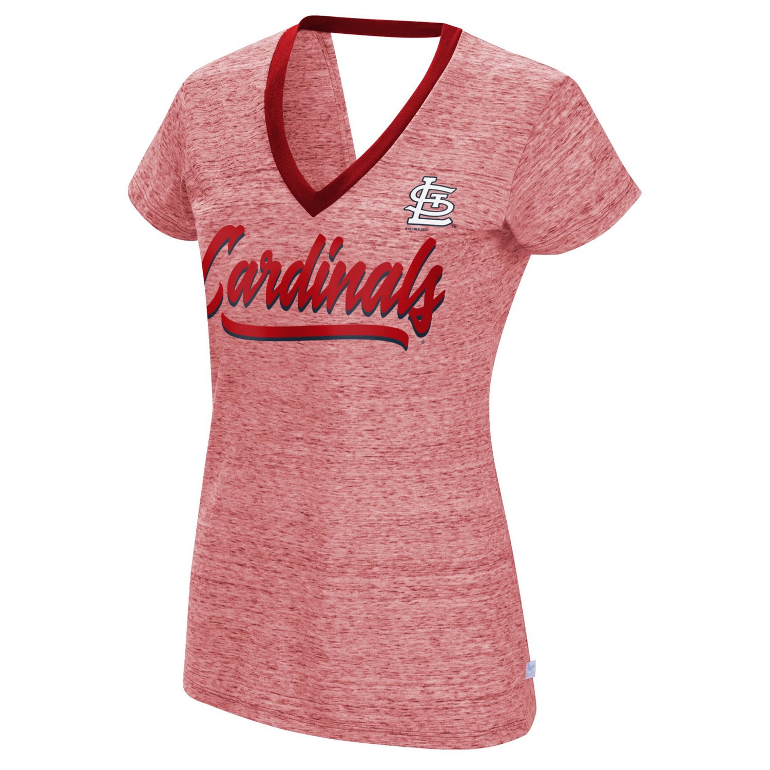 Touch St Louis Cardinals Halftime Back Wrap Top V-Neck T-Shirt - view number 2