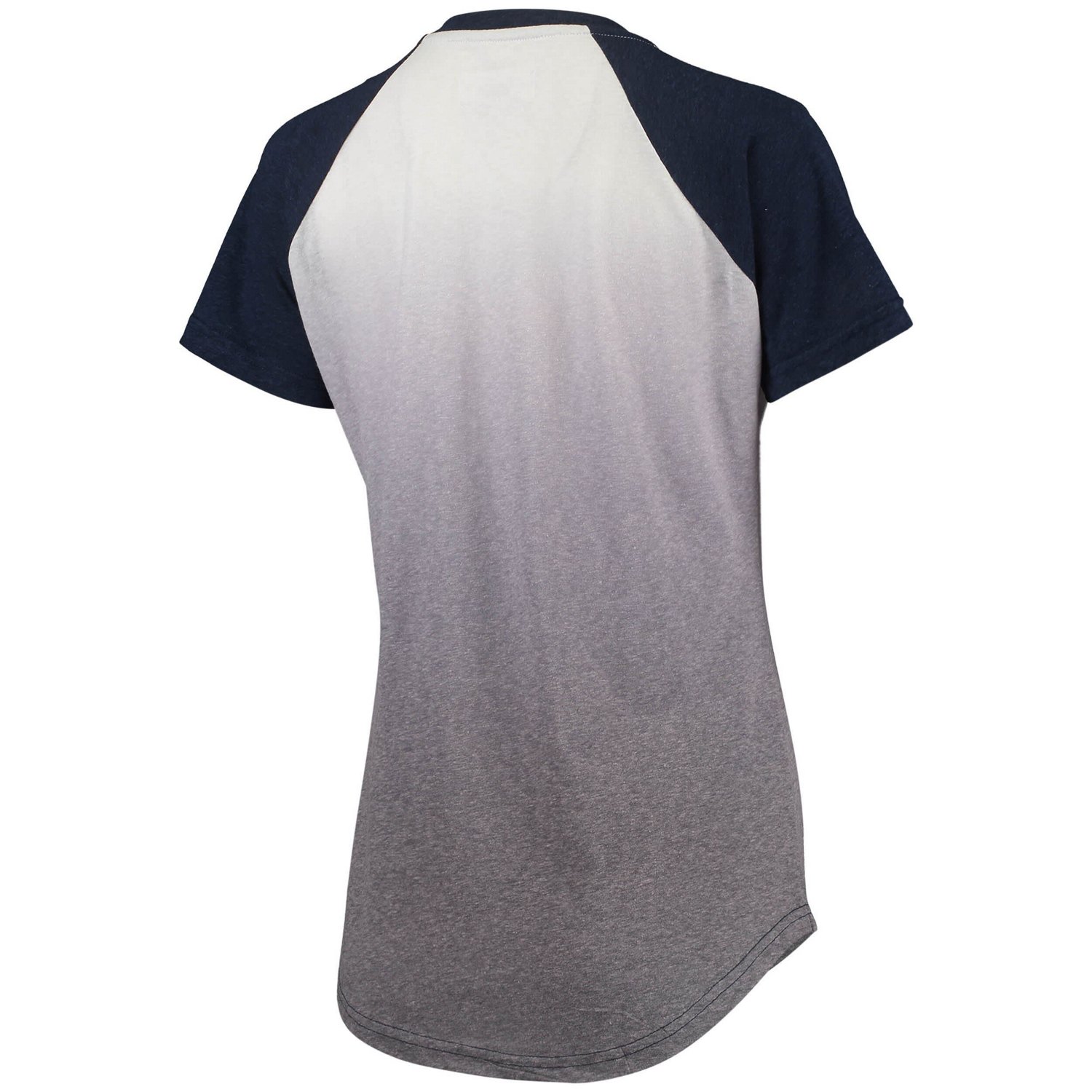 Touch /White New York Yankees Shortstop Ombre Raglan V-Neck T-Shirt - view number 3