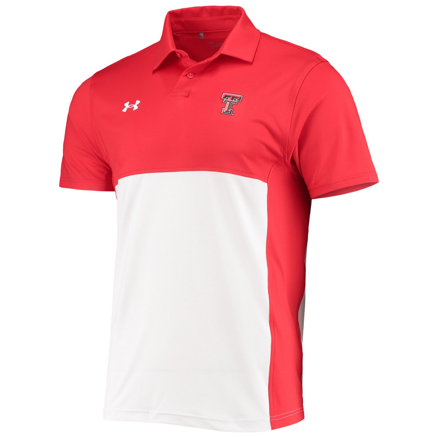 Under Armour /White Texas Tech Raiders 2022 Blocked Coaches Performance Polo - view number 2