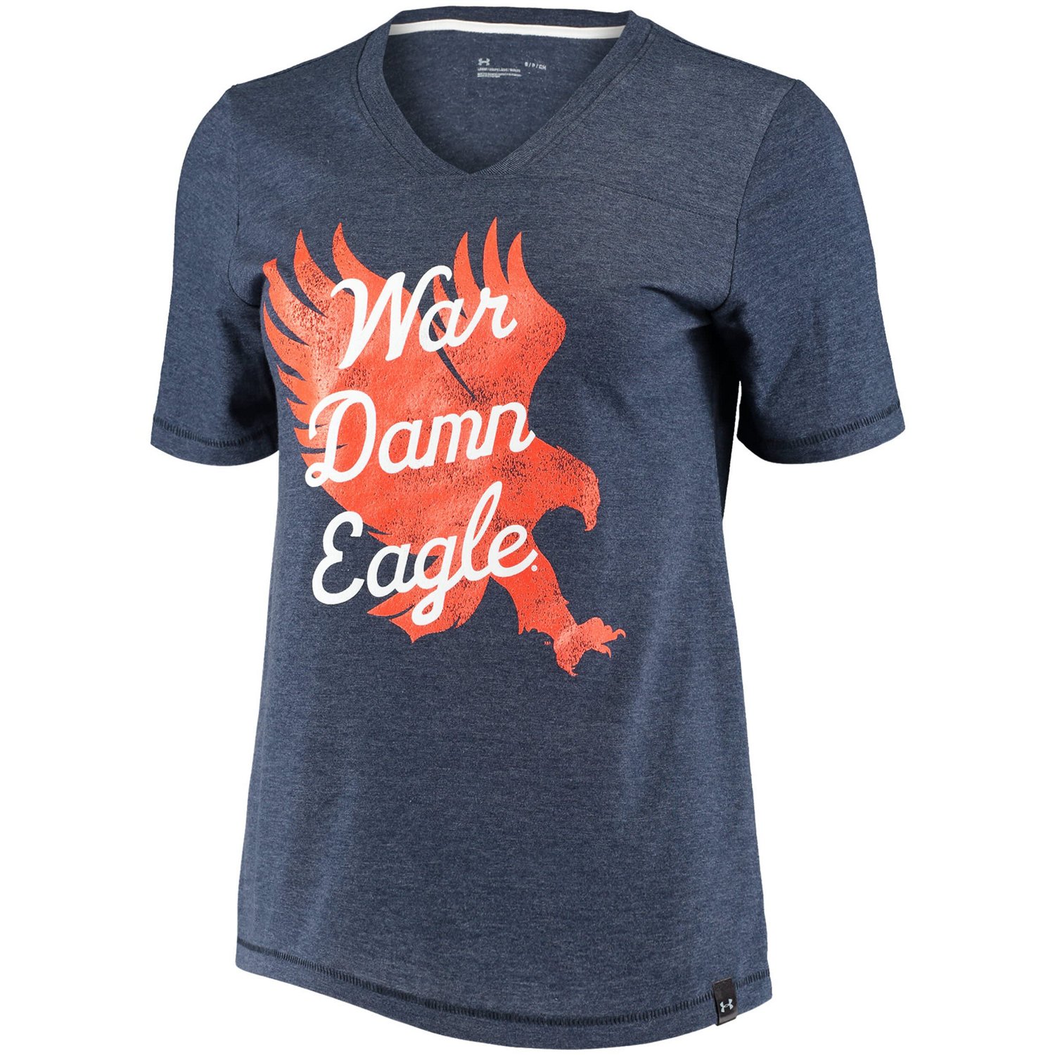 Under Armour Heathered Auburn Tigers V-Neck T-Shirt - view number 2