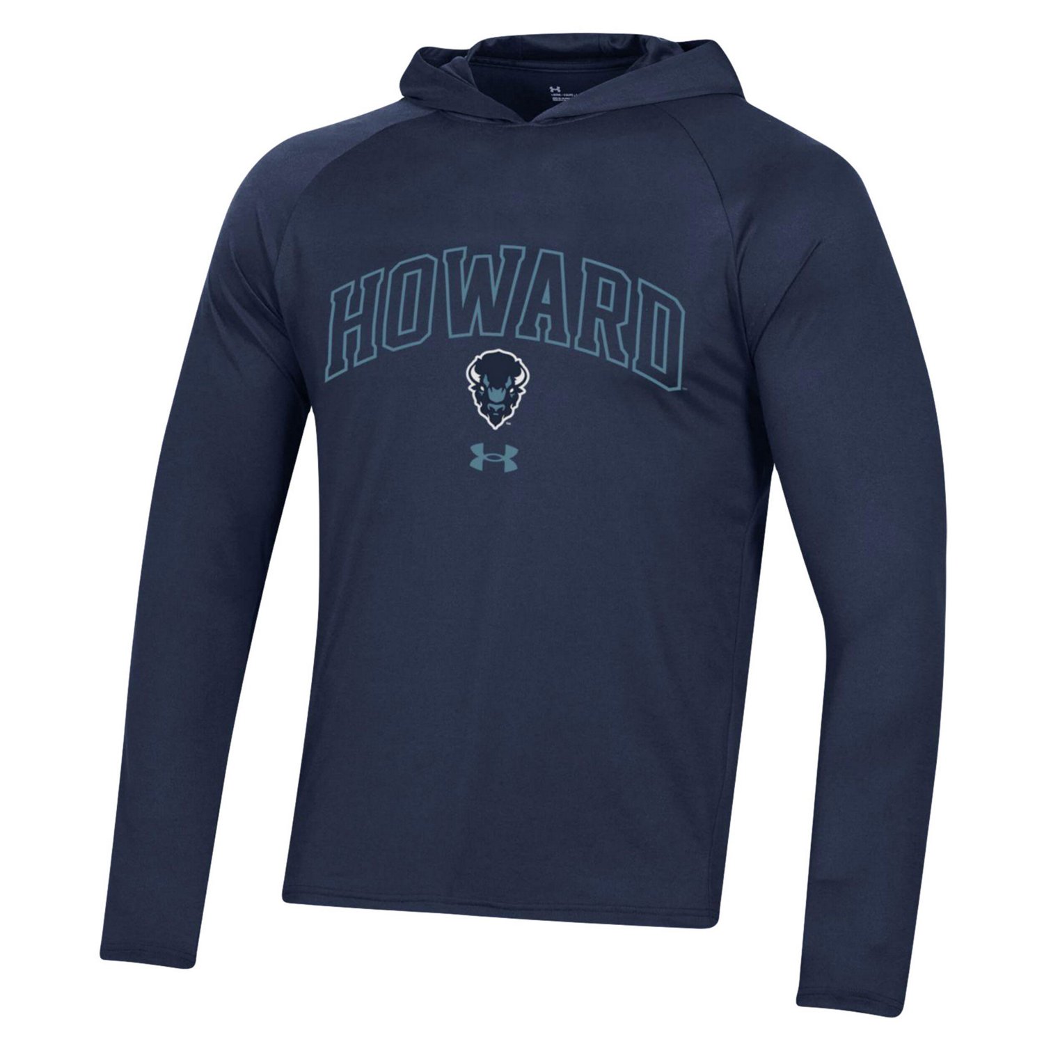 Under Armour Howard Bison 2023 Sideline Tech Hooded Raglan Long Sleeve T-Shirt - view number 2