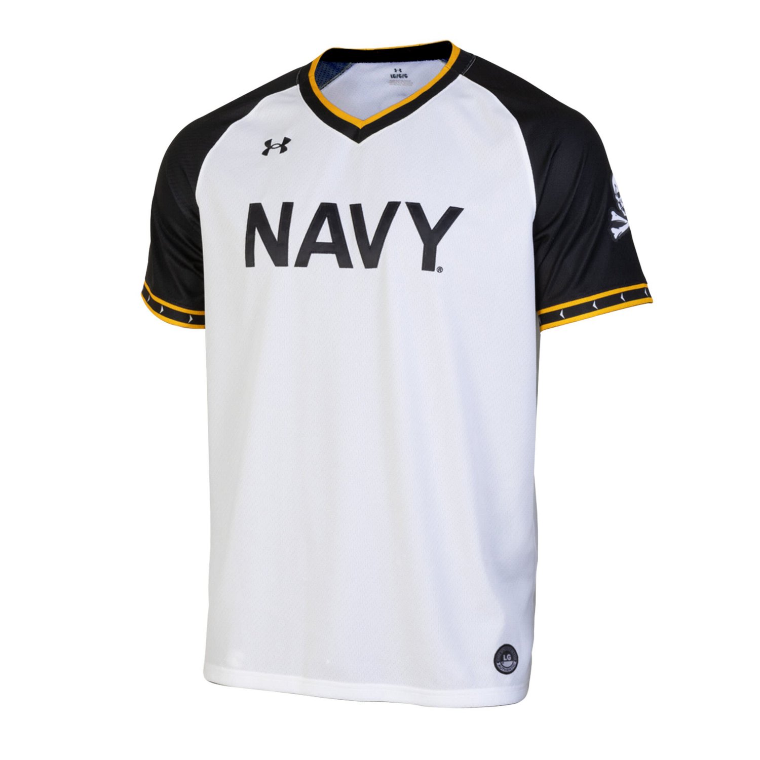 Under Armour Navy Navy Midshipmen Replica Full-Button Baseball Jersey - view number 2