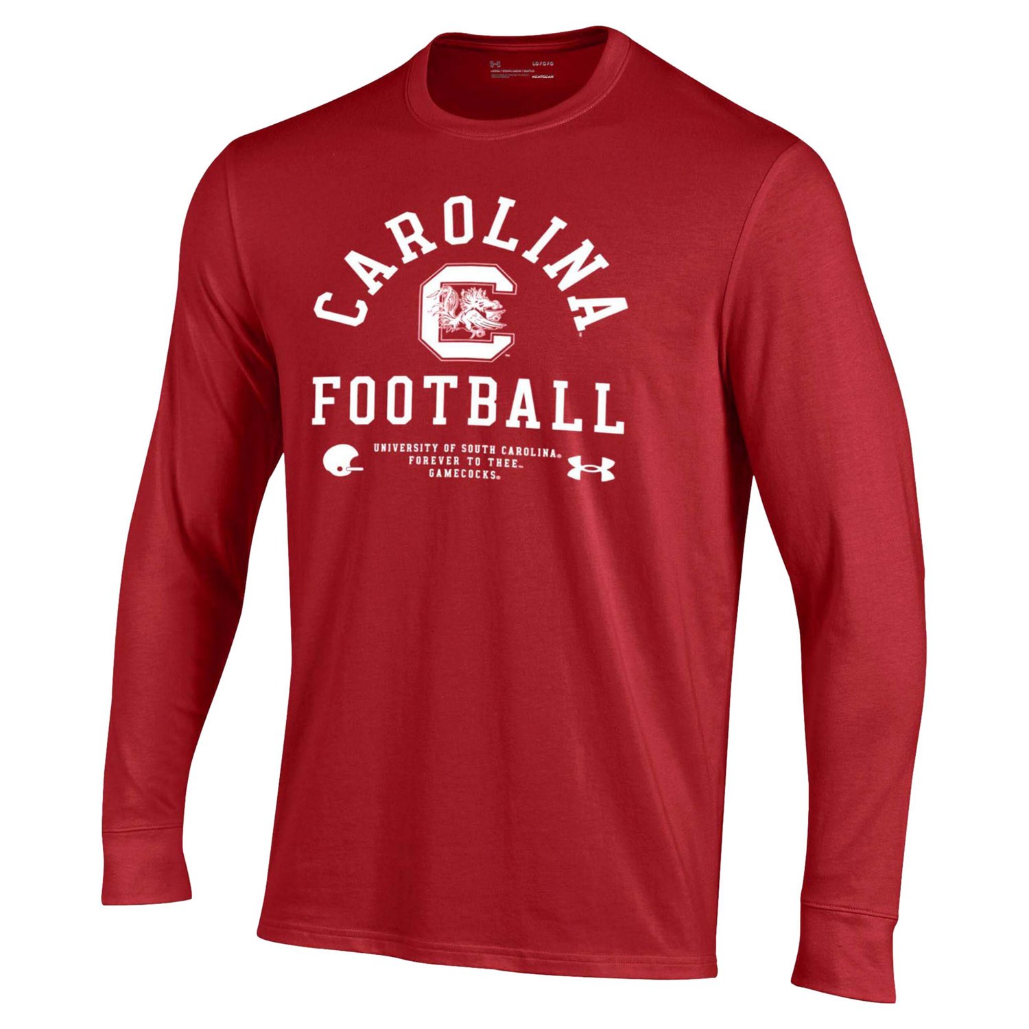 Under Armour South Carolina Gamecocks 2025 Sideline Football Performance Cotton Long Sleeve T-Shirt - view number 2
