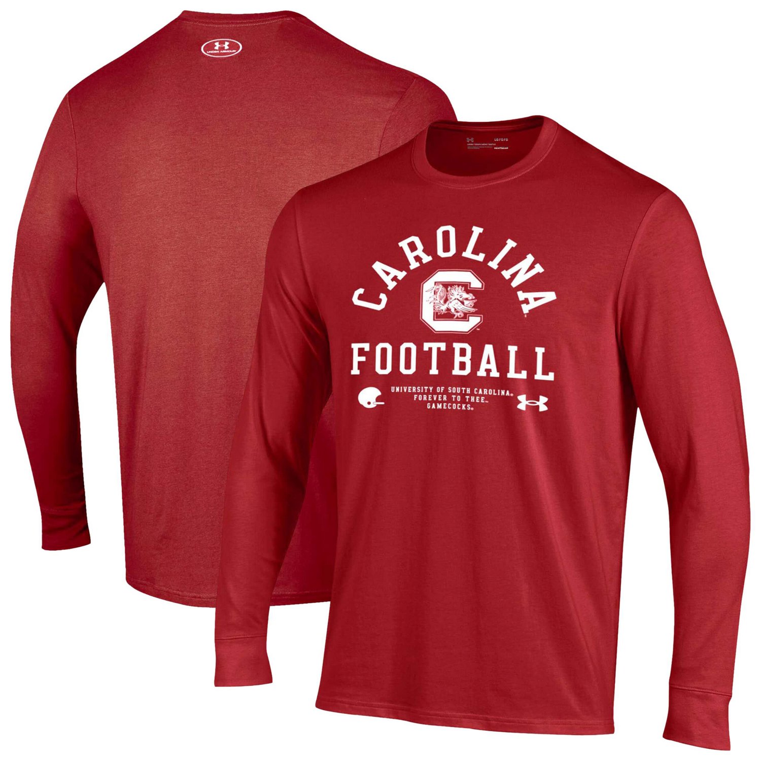 Under Armour South Carolina Gamecocks 2025 Sideline Football Performance Cotton Long Sleeve T-Shirt - view number 1
