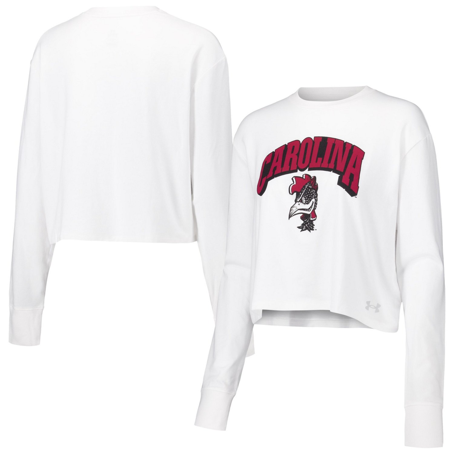 Under Armour South Carolina Gamecocks Inline All Day Tri-Blend Cropped Long Sleeve T-Shirt - view number 1