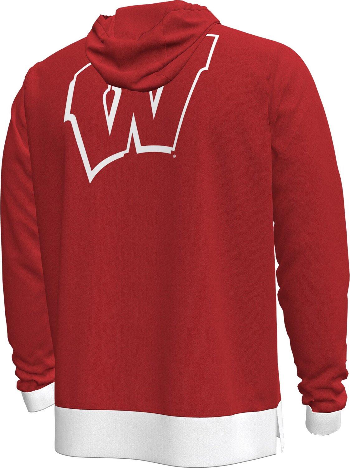 Under Armour Wisconsin Badgers 2024 On-Court Shootaround Long Sleeve Hoodie T-Shirt - view number 3