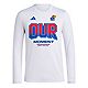 Unisex adidas Kansas Jayhawks 2024 On-Court Bench Our Moment Long Sleeve T-Shirt                                                 - view number 2