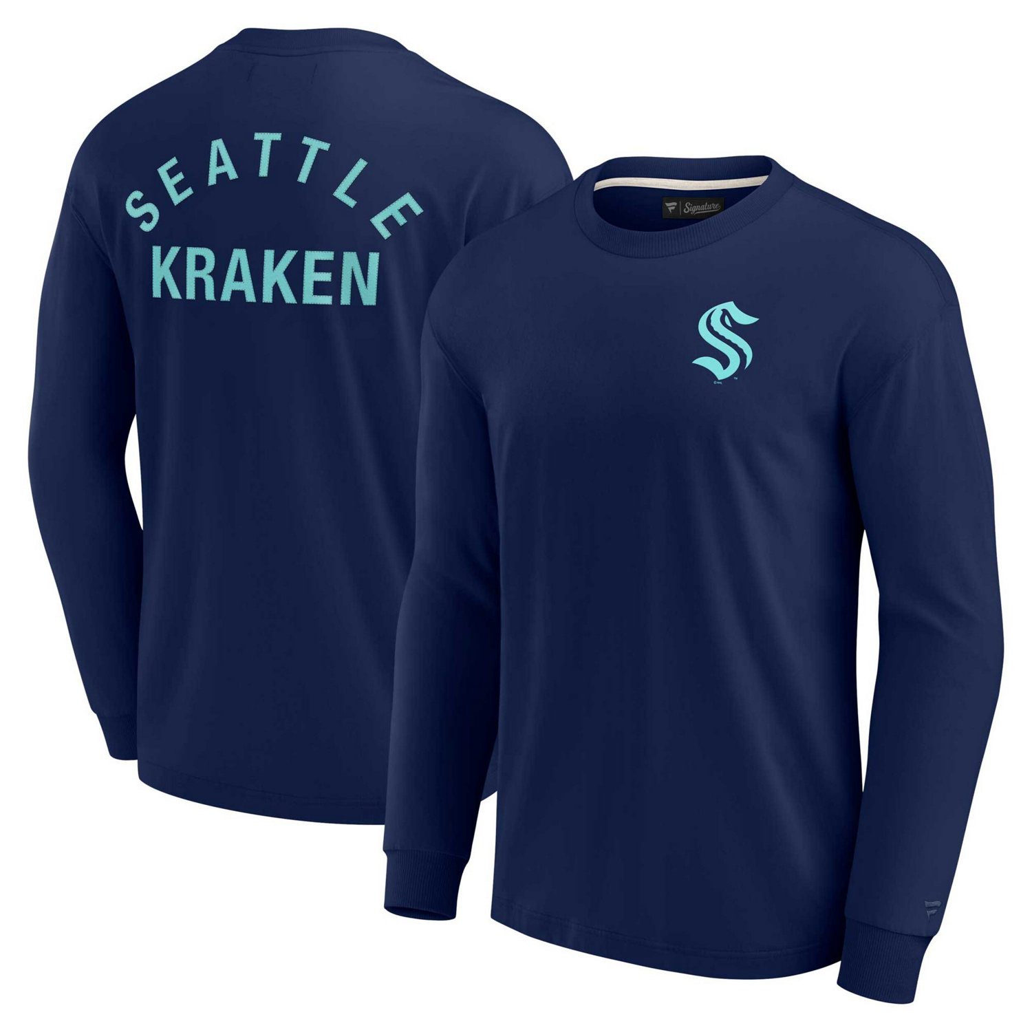Unisex Fanatics Seattle Kraken Elements Super Soft Long Sleeve T-Shirt
