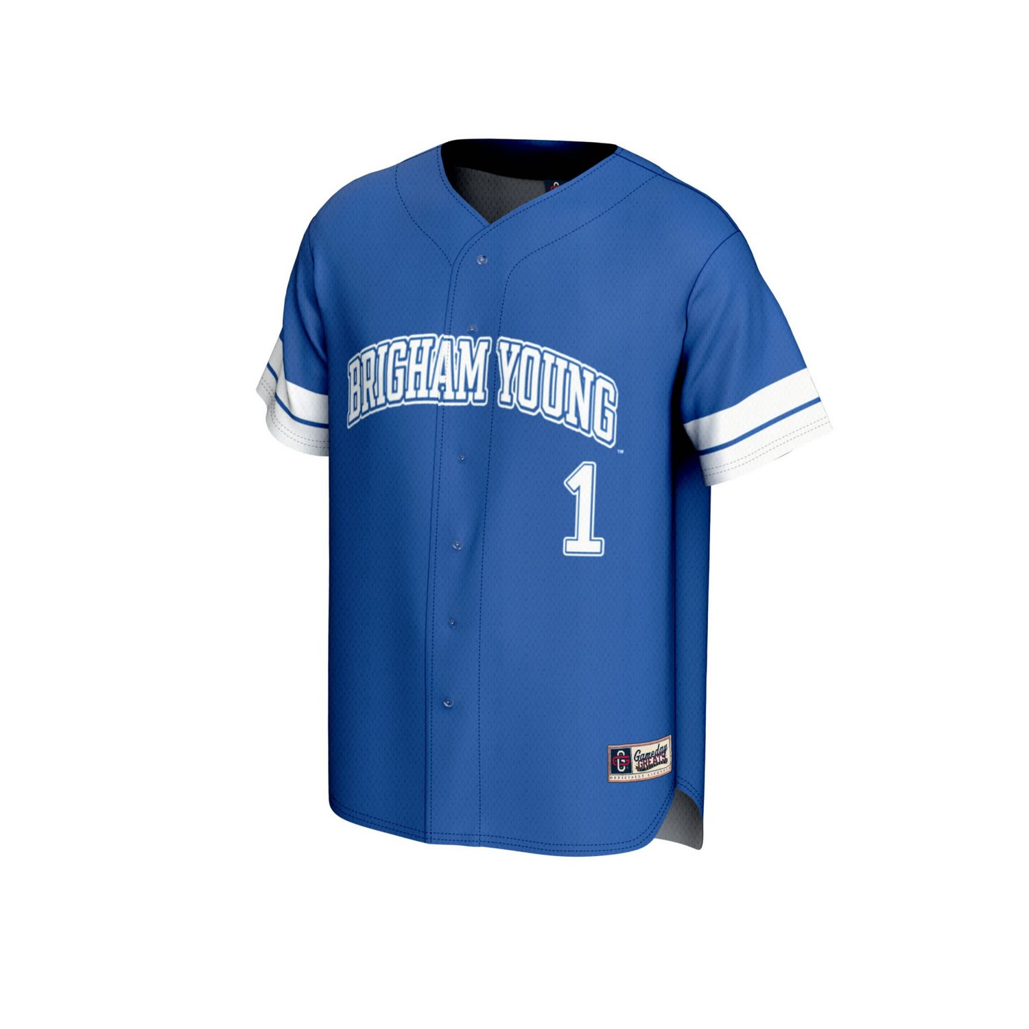 Unisex GameDay Greats 1 BYU Cougars Lightweight Collegiate Baseball Fashion Jersey - view number 2