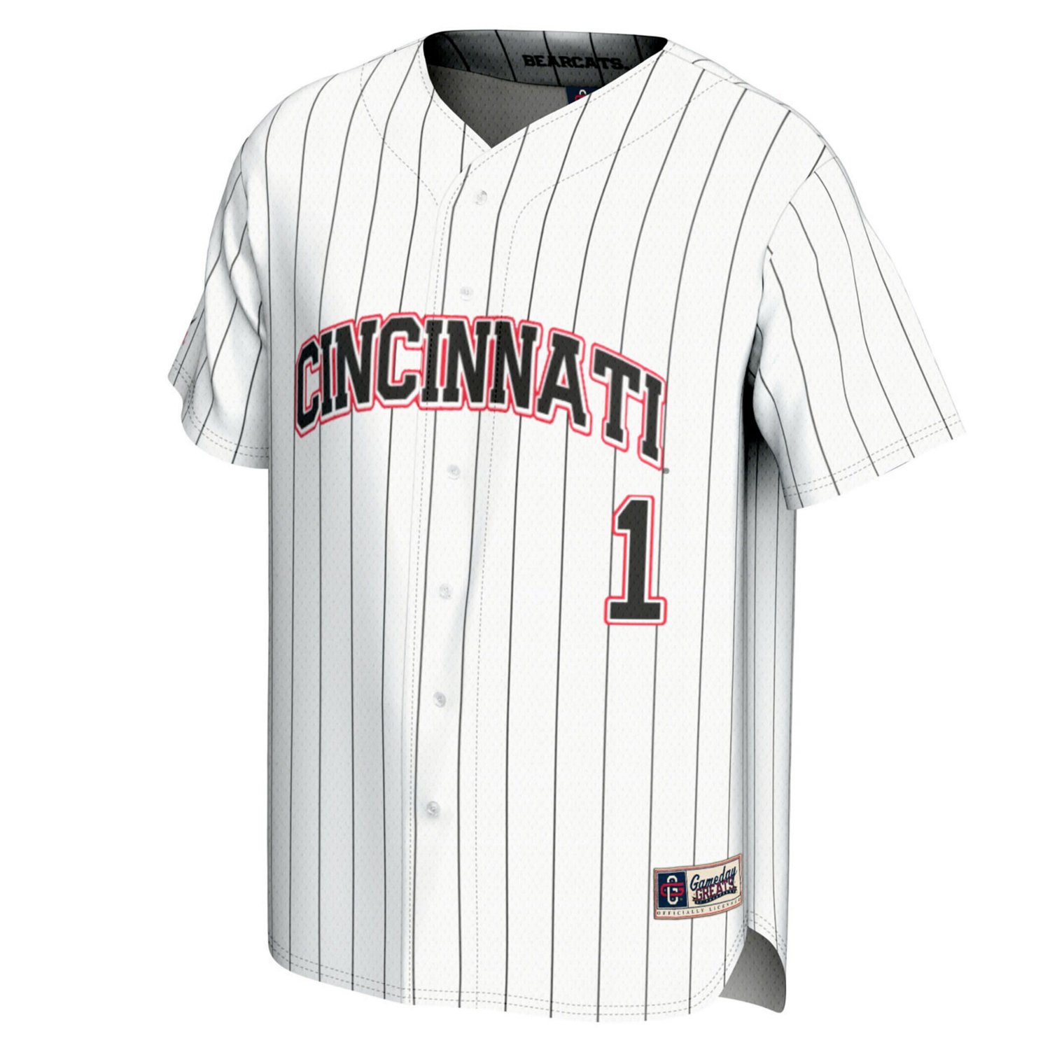Unisex GameDay Greats 1 Cincinnati Bearcats Lightweight Baseball Fashion Jersey - view number 2