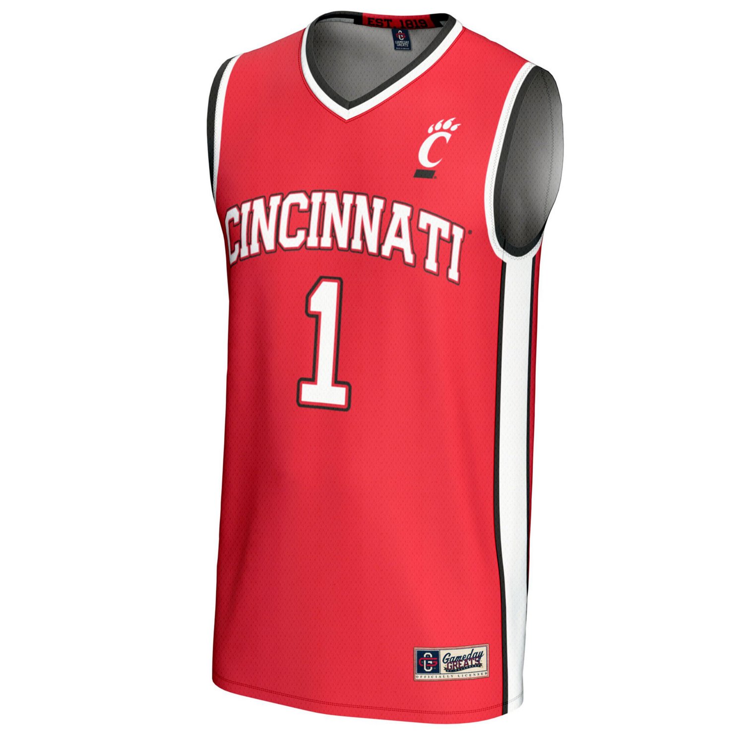 Unisex GameDay Greats 1 Cincinnati Bearcats Lightweight Basketball Fashion Jersey - view number 2