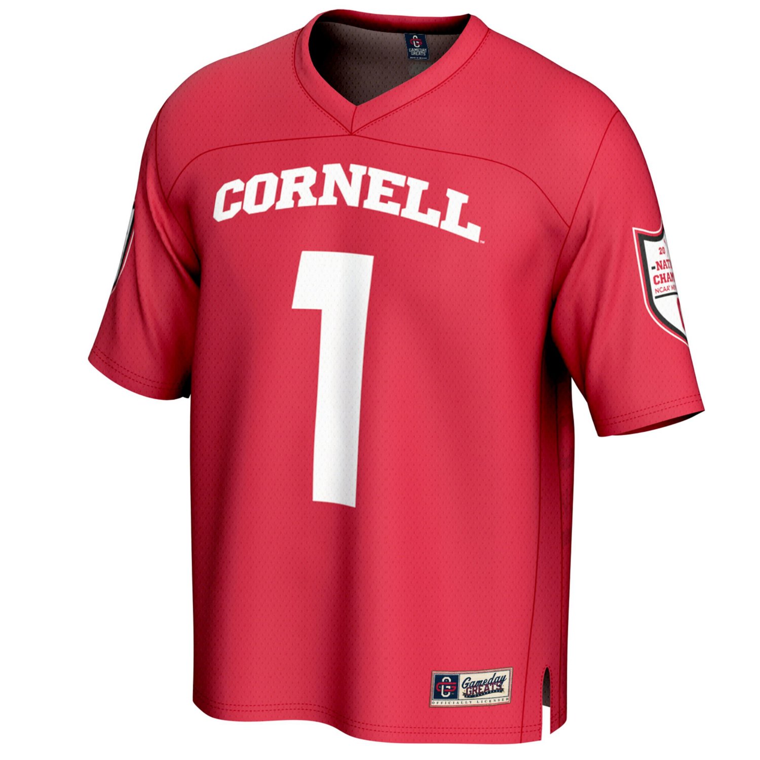 Unisex GameDay Greats 1 Cornell Big 2025 NCAA Men's Lacrosse National Champions Lightweight Fashion Jersey - view number 2