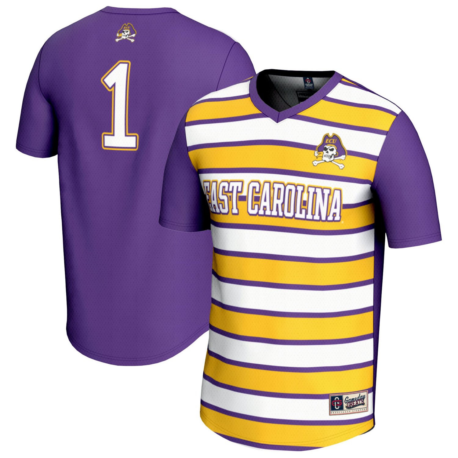 Unisex GameDay Greats 1 ECU Pirates Lightweight Soccer Fashion Jersey