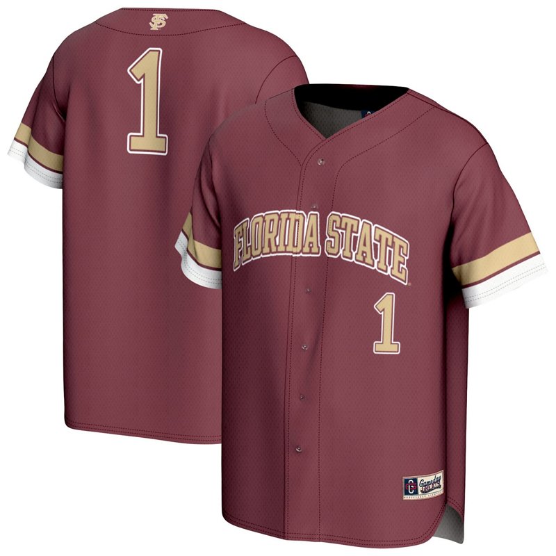 Unisex Gameday Greats 1 Florida State Seminoles Lightweight Collegiate Baseball Fashion Jersey-image