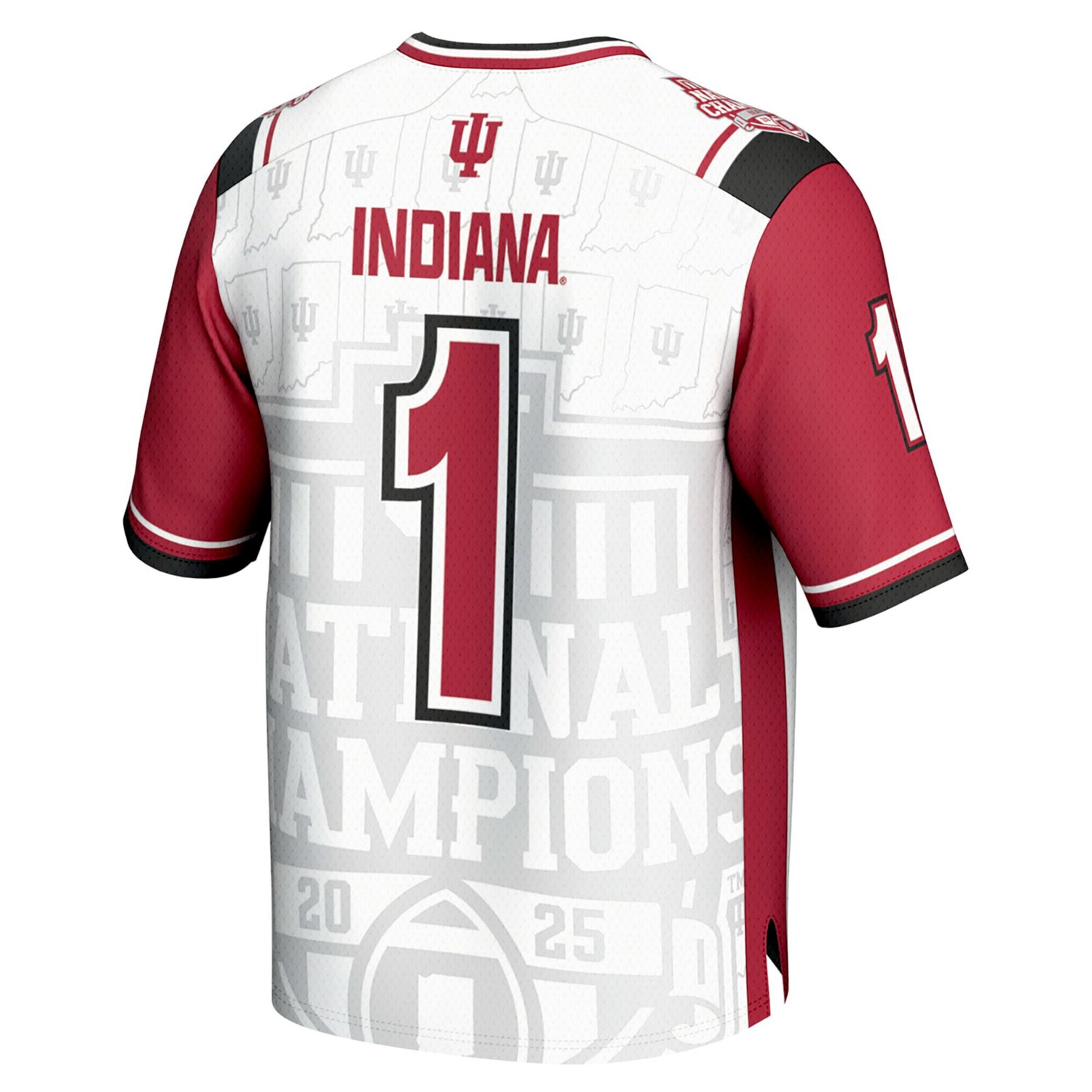 Unisex GameDay Greats 1 Indiana Hoosiers College Football Playoff 2025 National Champions Commemorative Fashion Jersey - view number 3