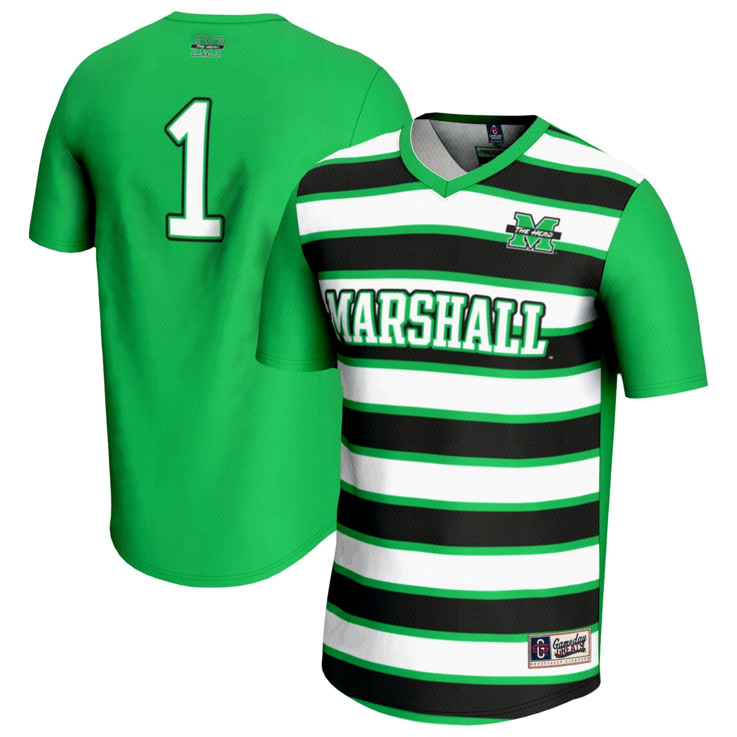 Unisex GameDay Greats 1 Kelly Marshall Thundering Herd Lightweight Soccer Fashion Jersey - view number 1