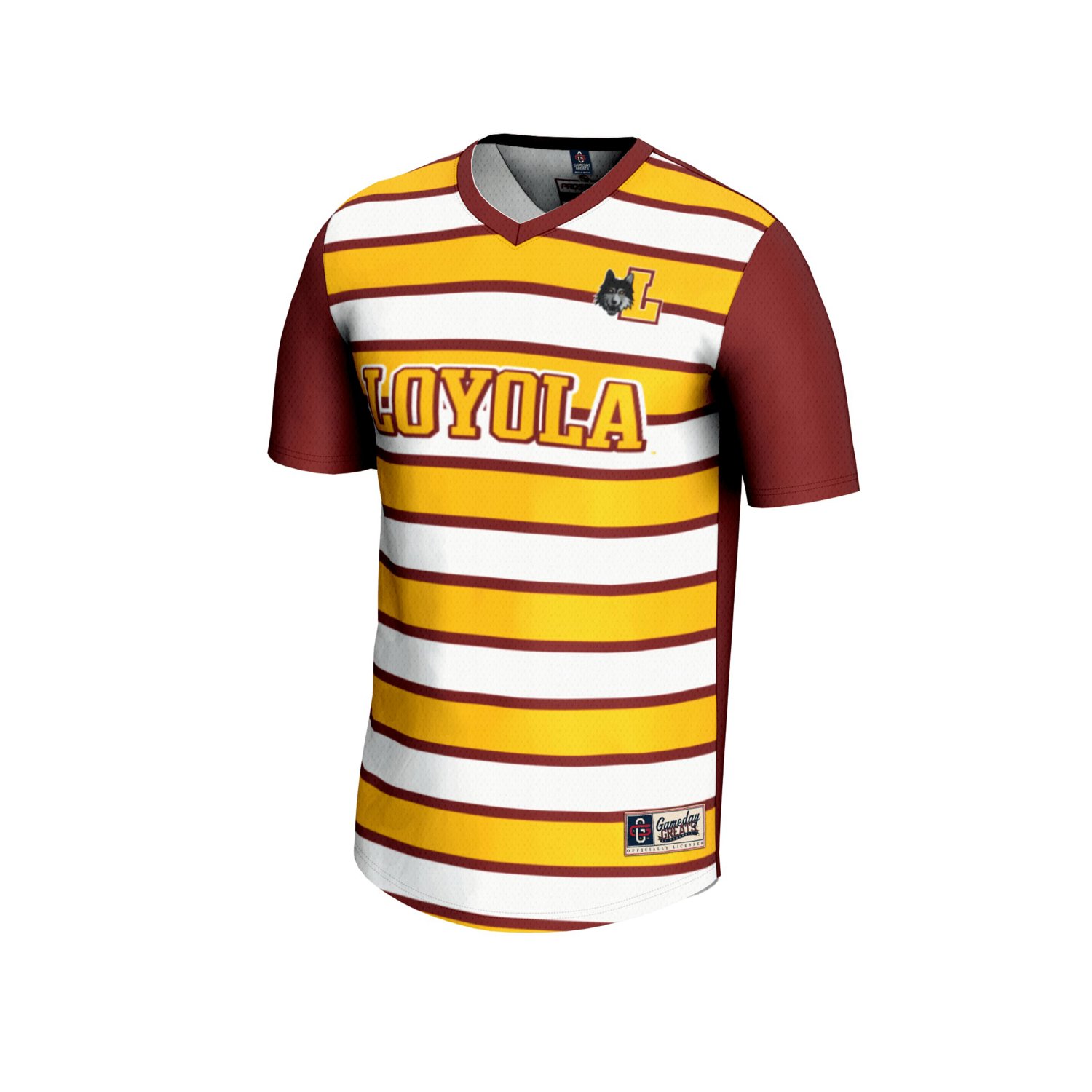 Unisex GameDay Greats 1 Loyola Chicago Ramblers Lightweight Soccer Fashion Jersey - view number 2