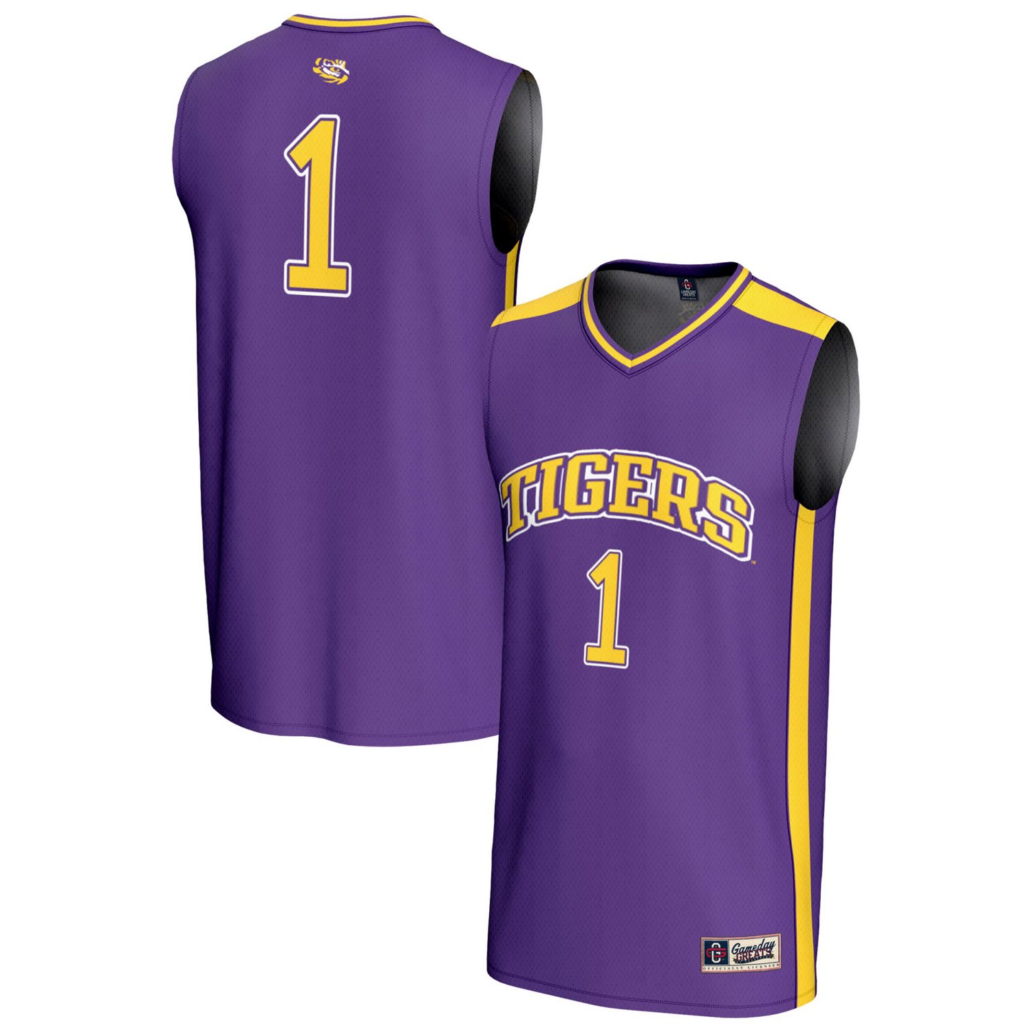 Unisex GameDay Greats 1 LSU Tigers Lightweight Basketball Fashion Jersey - view number 1
