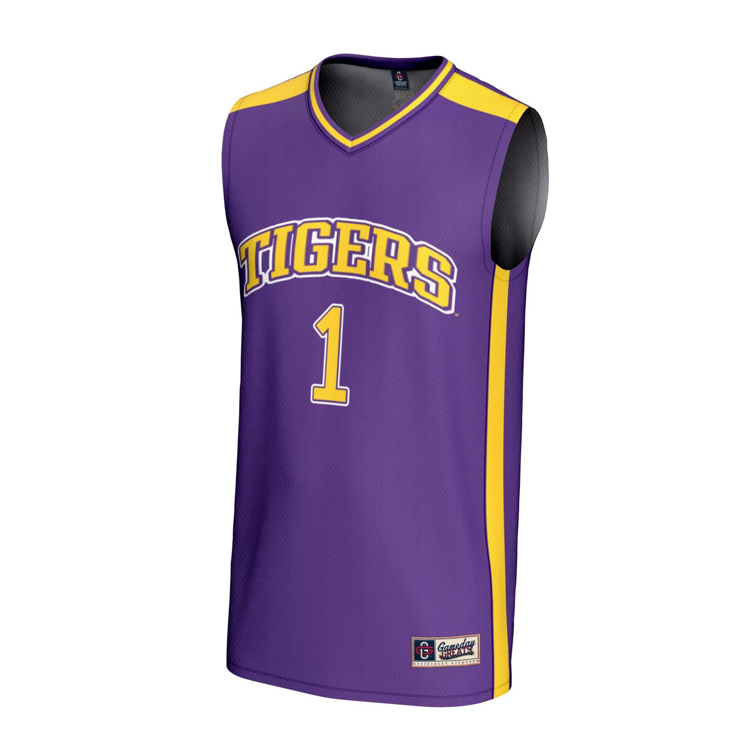 Unisex GameDay Greats 1 LSU Tigers Lightweight Basketball Fashion Jersey - view number 2