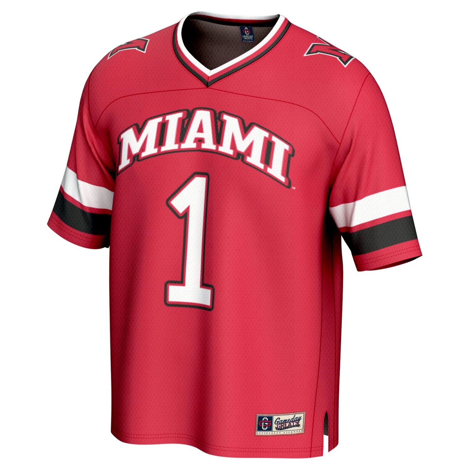 Unisex GameDay Greats 1 Miami University Hawks Lightweight Collegiate Football Fashion Jersey - view number 2