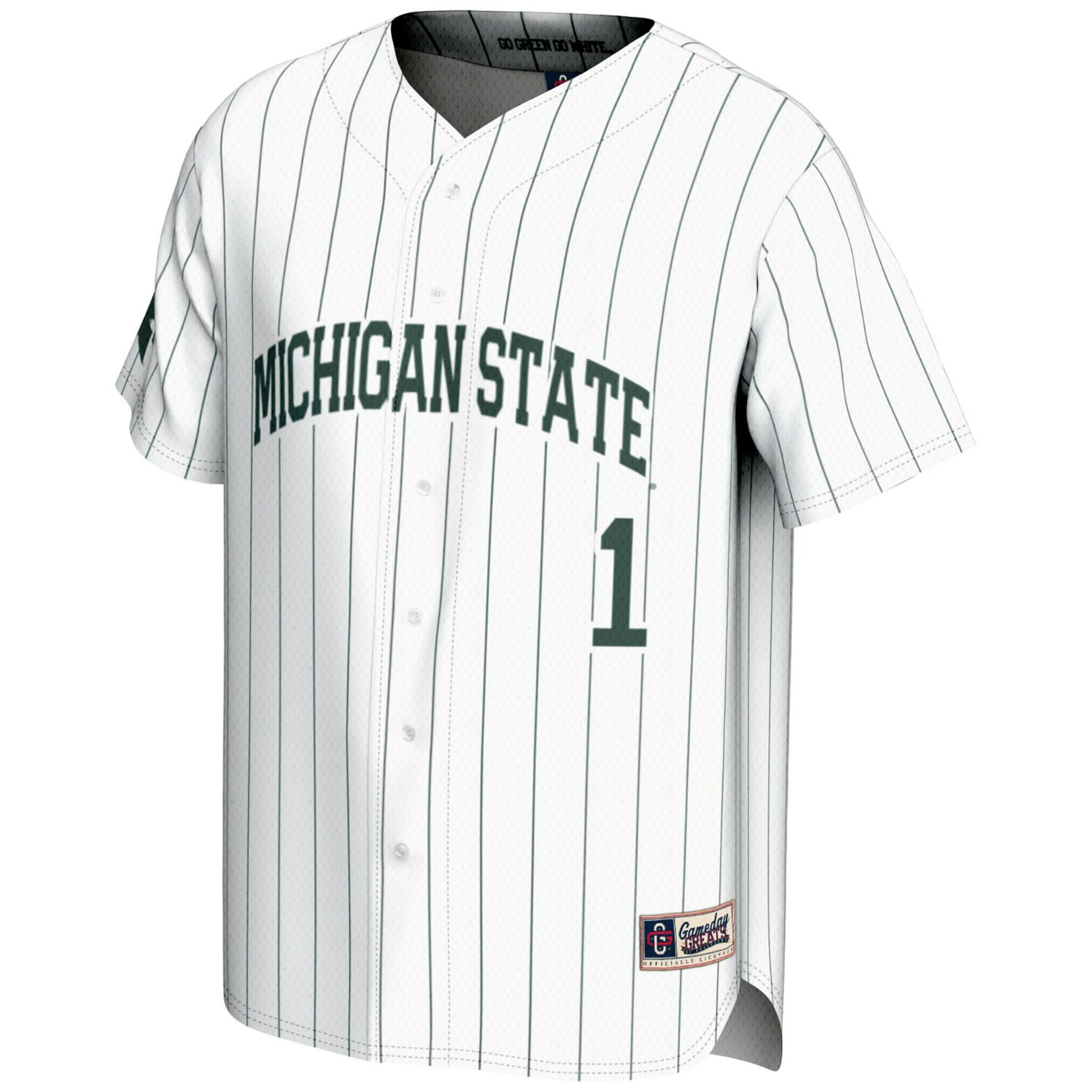 Unisex GameDay Greats 1 Michigan State Spartans Lightweight Baseball Jersey - view number 2