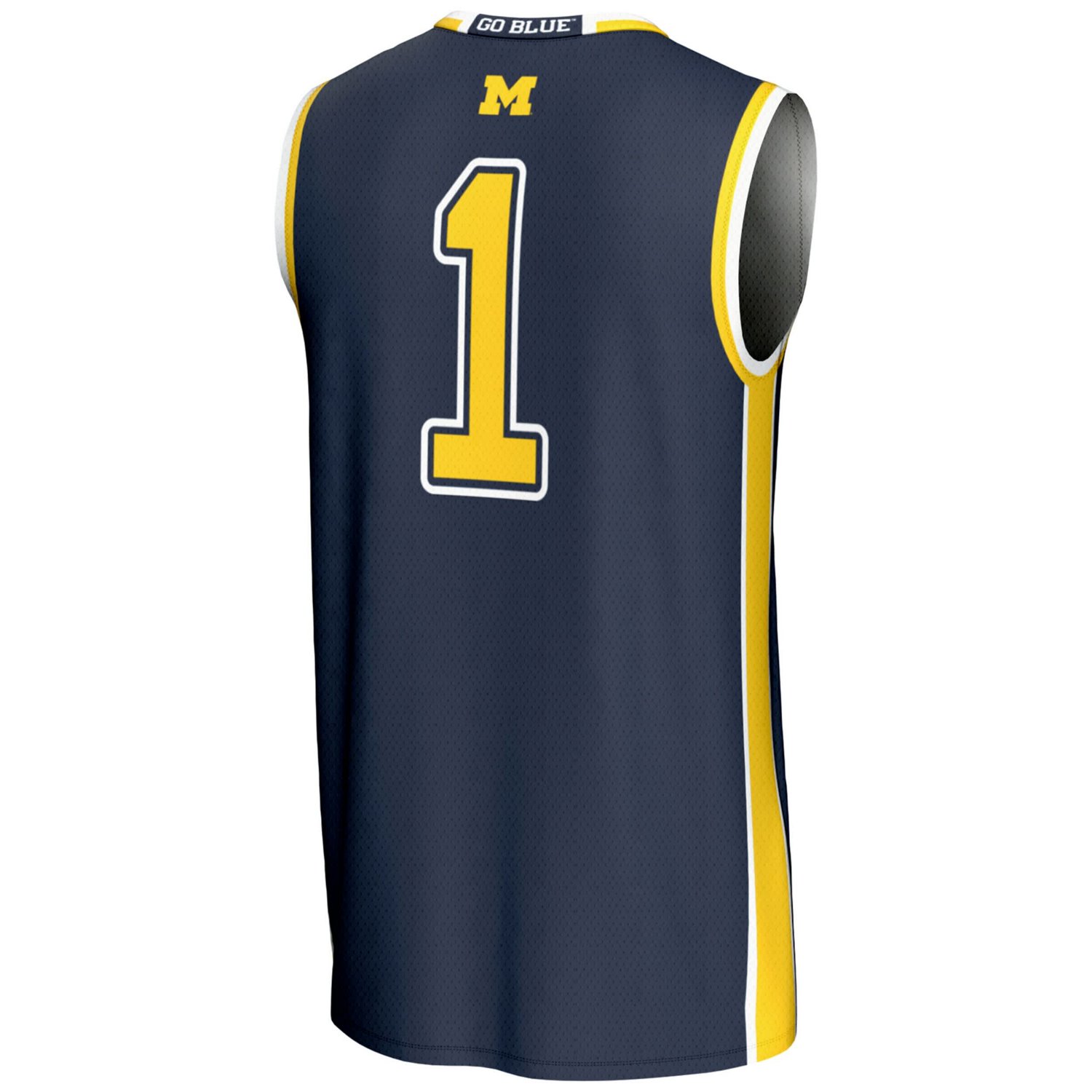 Unisex GameDay Greats 1 Michigan Wolverines Lightweight Basketball Jersey - view number 3