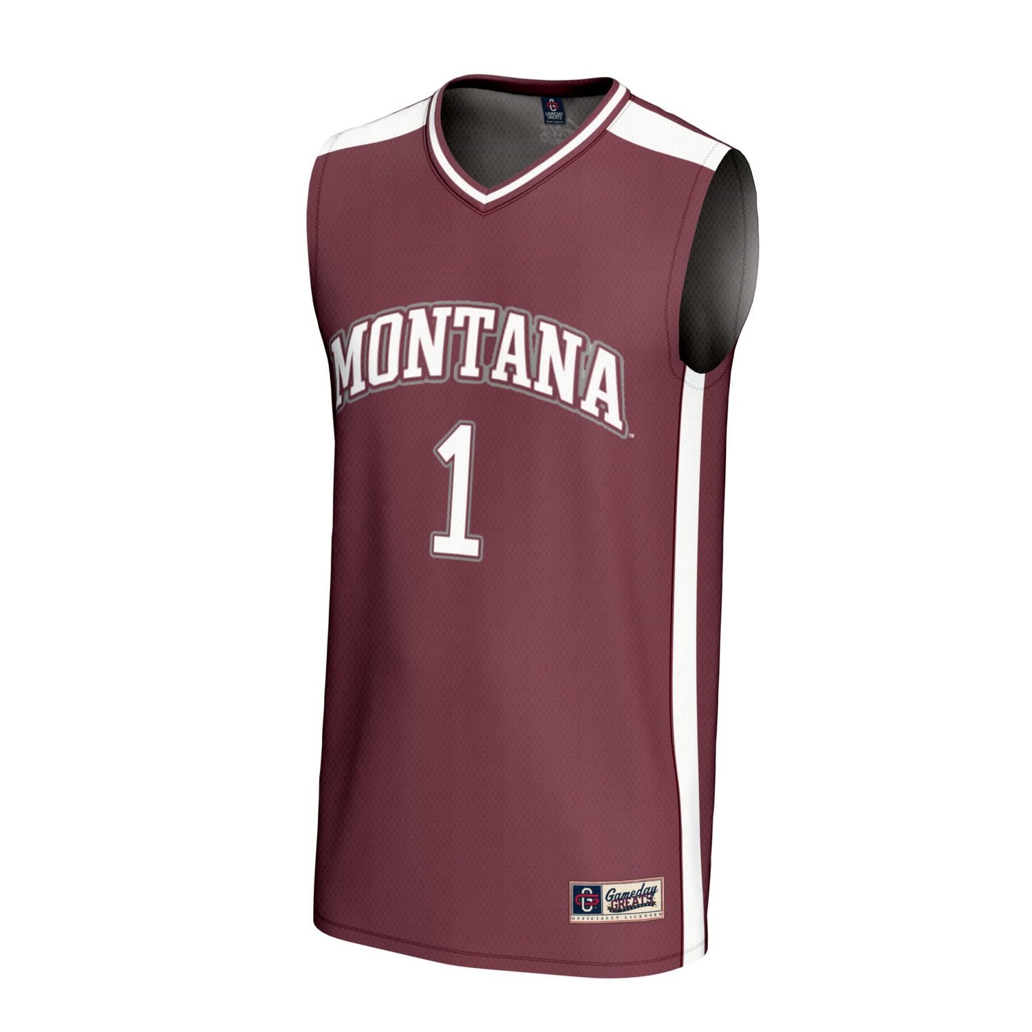 Unisex GameDay Greats 1 Montana Grizzlies Lightweight Basketball Fashion Jersey - view number 2