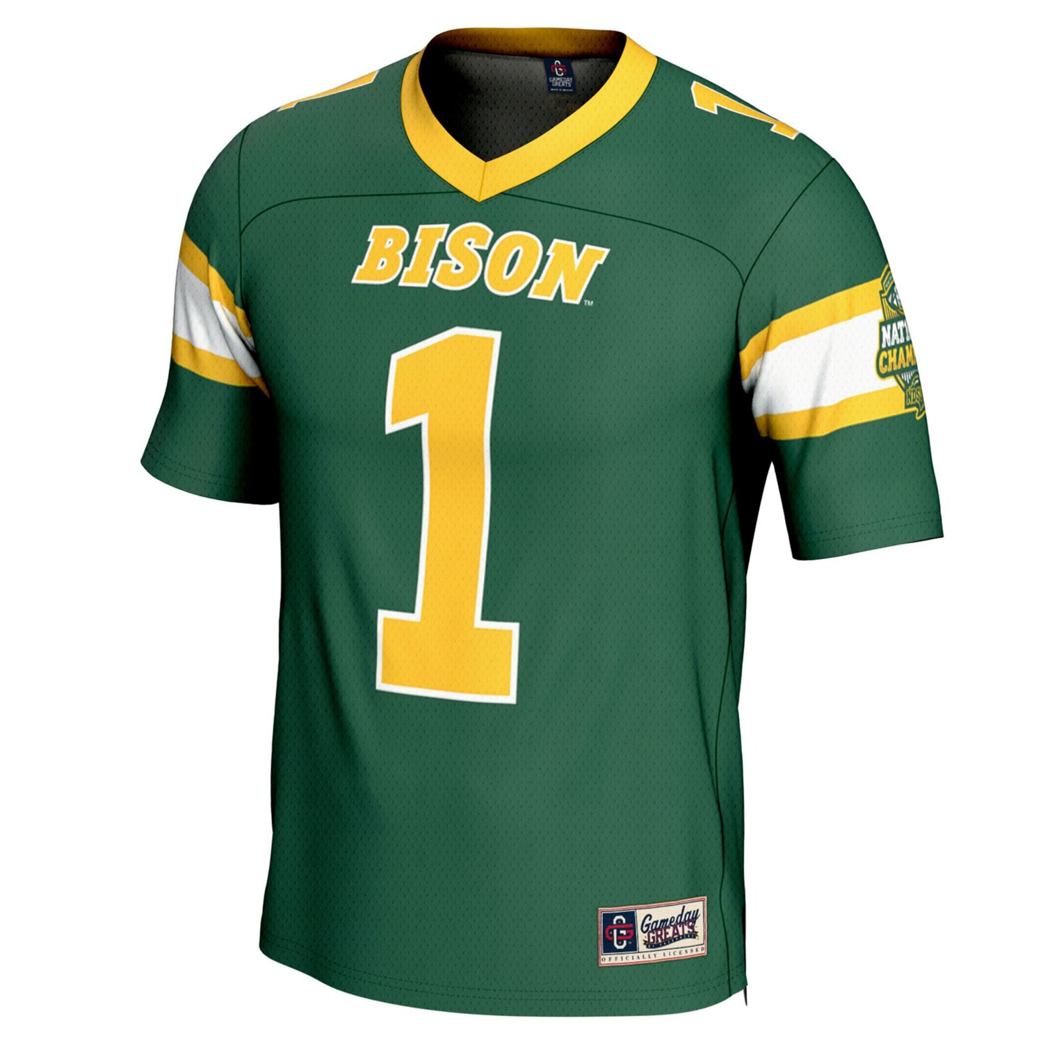Unisex GameDay Greats 1 NDSU Bison 2024 NCAA FCS Football National Champions Lightweight Fashion Jersey - view number 2