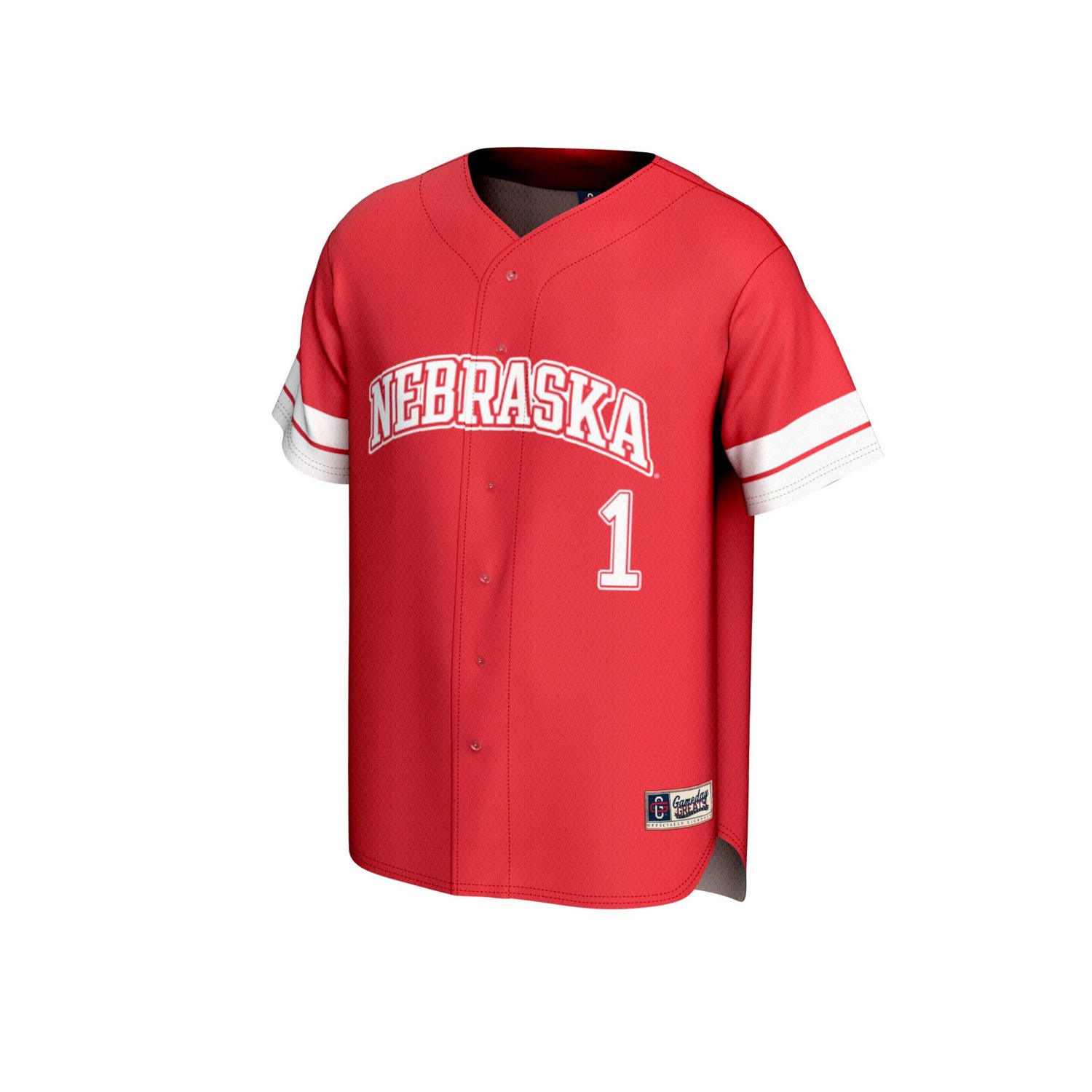 Unisex GameDay Greats 1 Nebraska Huskers Lightweight Collegiate Baseball Fashion Jersey - view number 2
