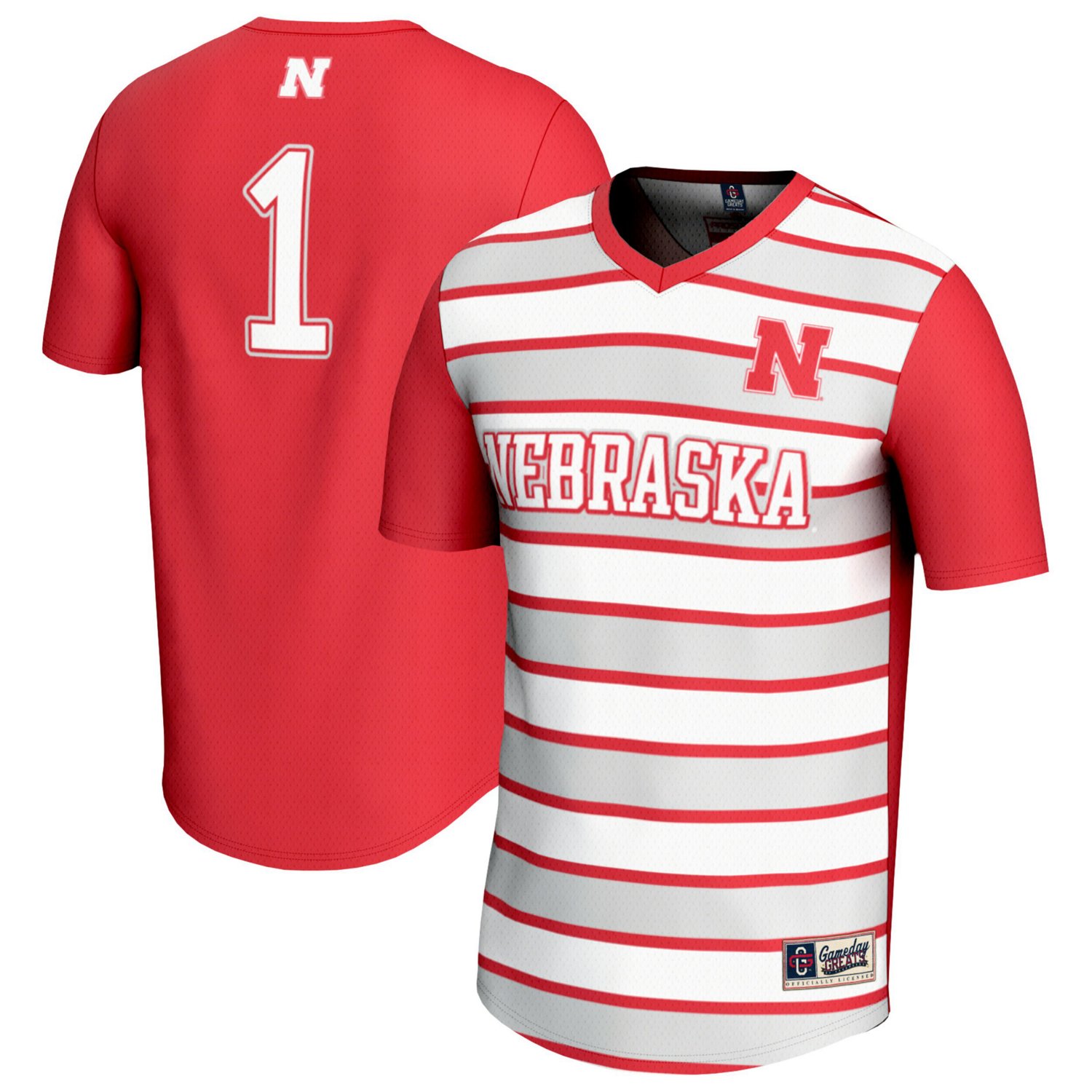 Unisex GameDay Greats 1 Nebraska Huskers Lightweight Soccer Fashion Jersey