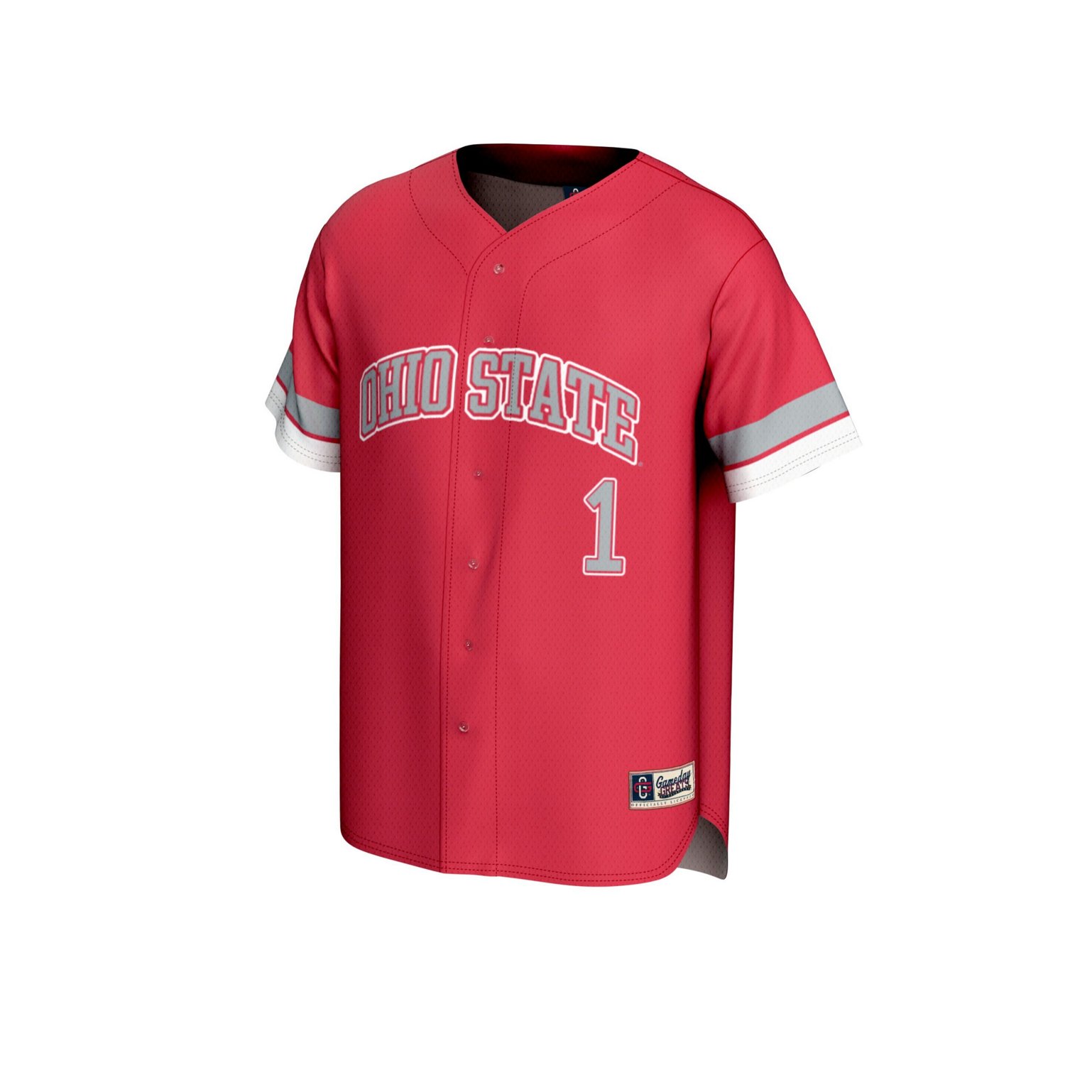 Unisex GameDay Greats 1 Ohio State Buckeyes Lightweight Collegiate Baseball Fashion Jersey - view number 2
