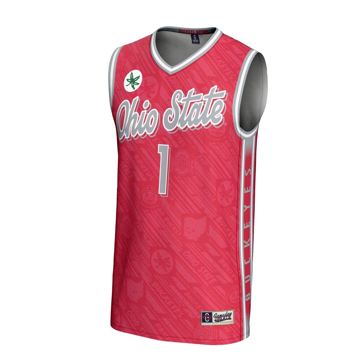 Unisex GameDay Greats 1 Ohio State Buckeyes Lightweight Highlight Print Basketball Jersey - view number 2