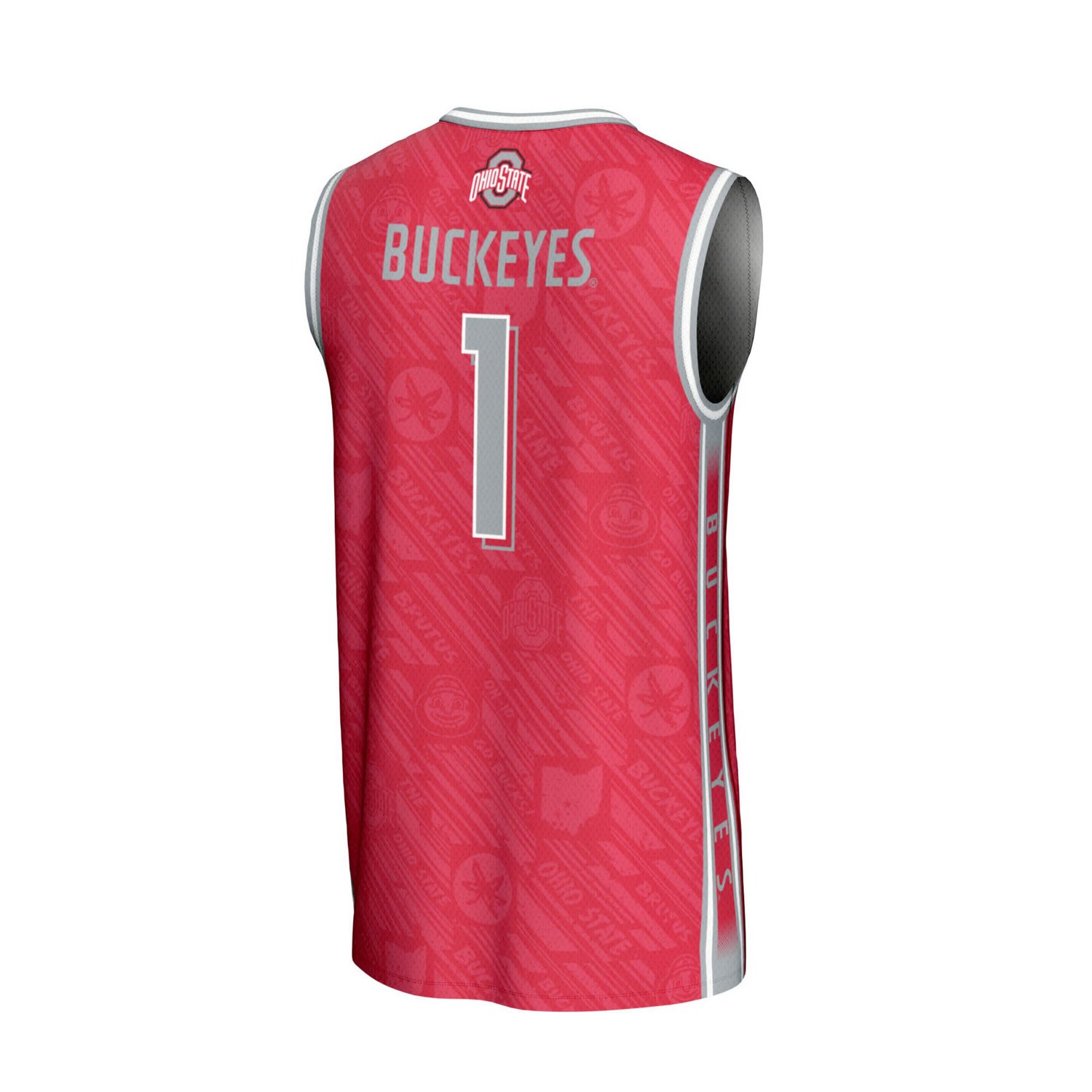 Unisex GameDay Greats 1 Ohio State Buckeyes Lightweight Highlight Print Basketball Jersey - view number 3