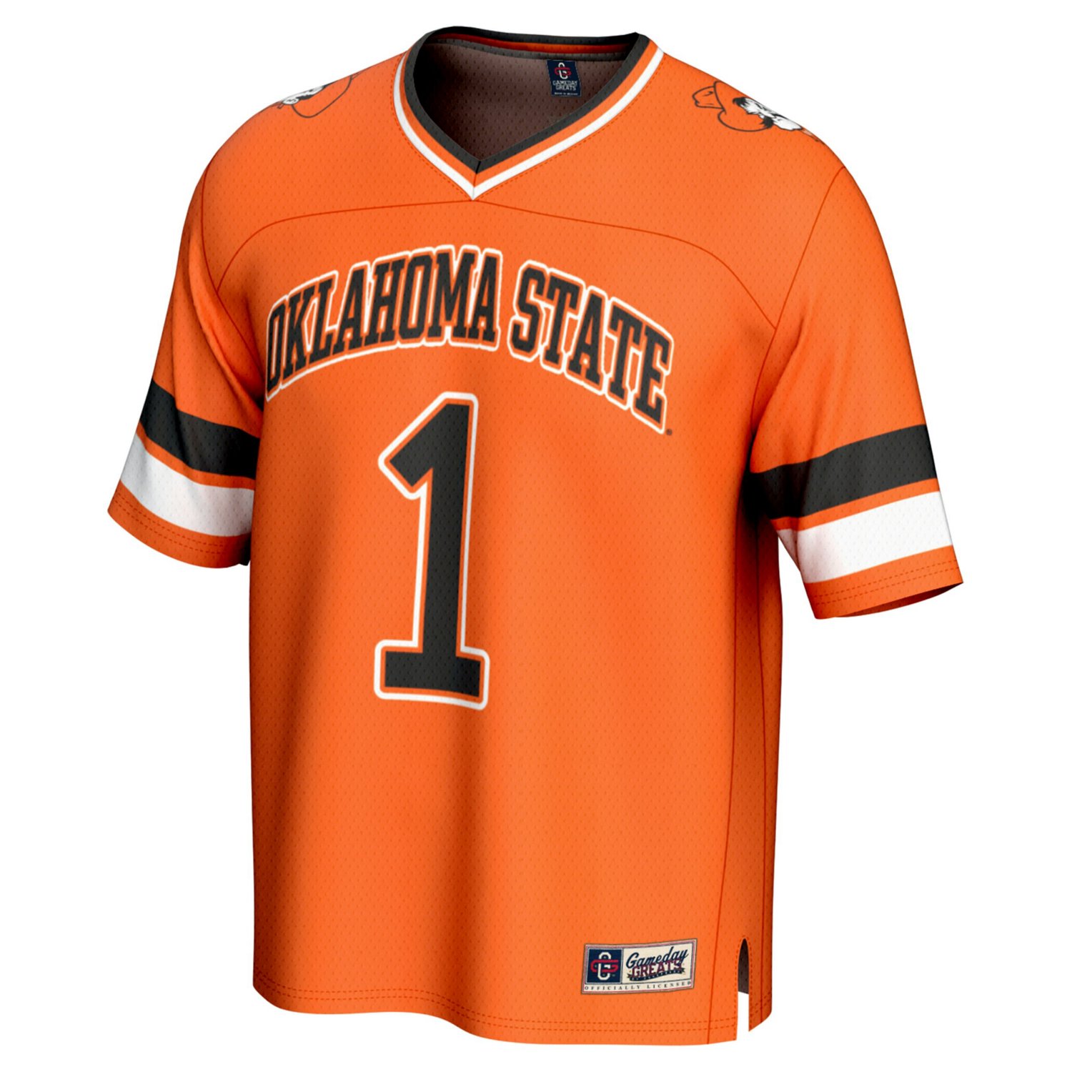 Unisex GameDay Greats 1 Oklahoma State Cowboys Lightweight Collegiate Football Fashion Jersey - view number 2