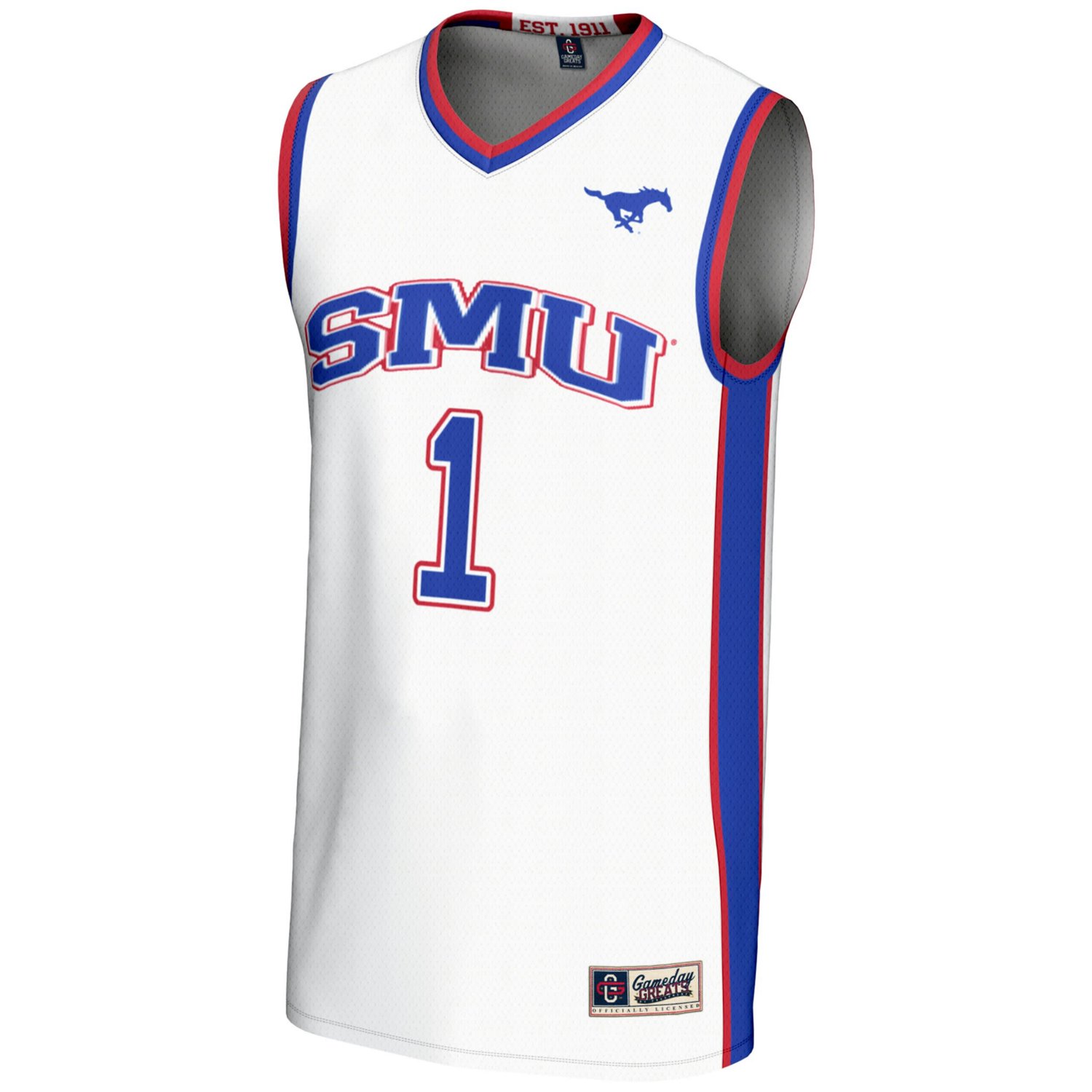 Unisex GameDay Greats 1 SMU Mustangs Lightweight Basketball Jersey - view number 2
