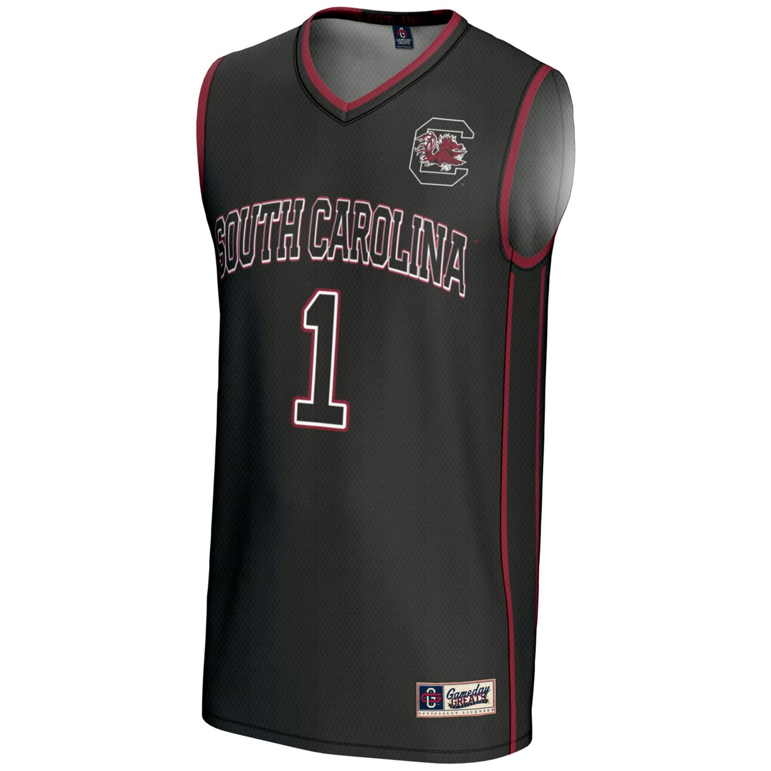Unisex GameDay Greats 1 South Carolina Gamecocks Lightweight Basketball Jersey - view number 2