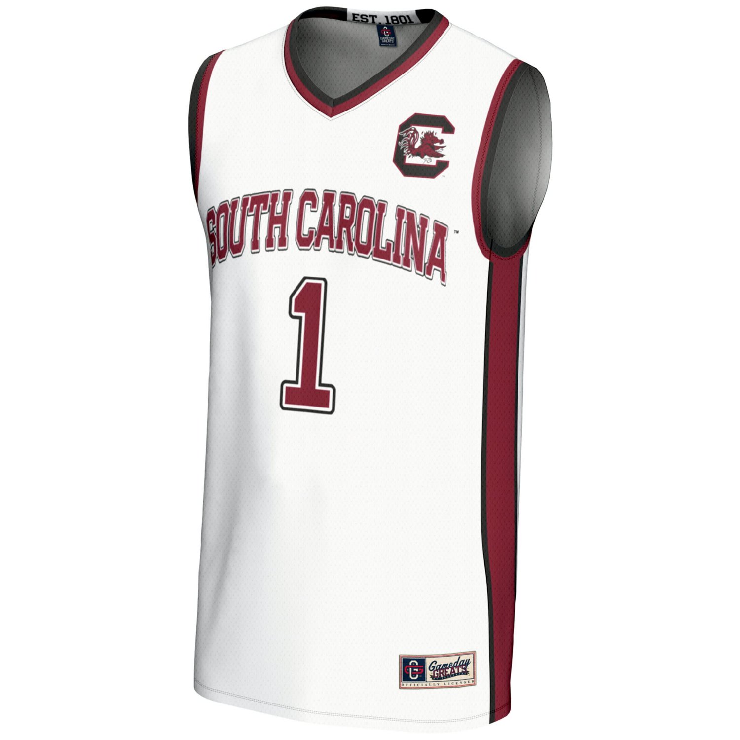 Unisex GameDay Greats 1 South Carolina Gamecocks Lightweight Basketball Jersey - view number 2