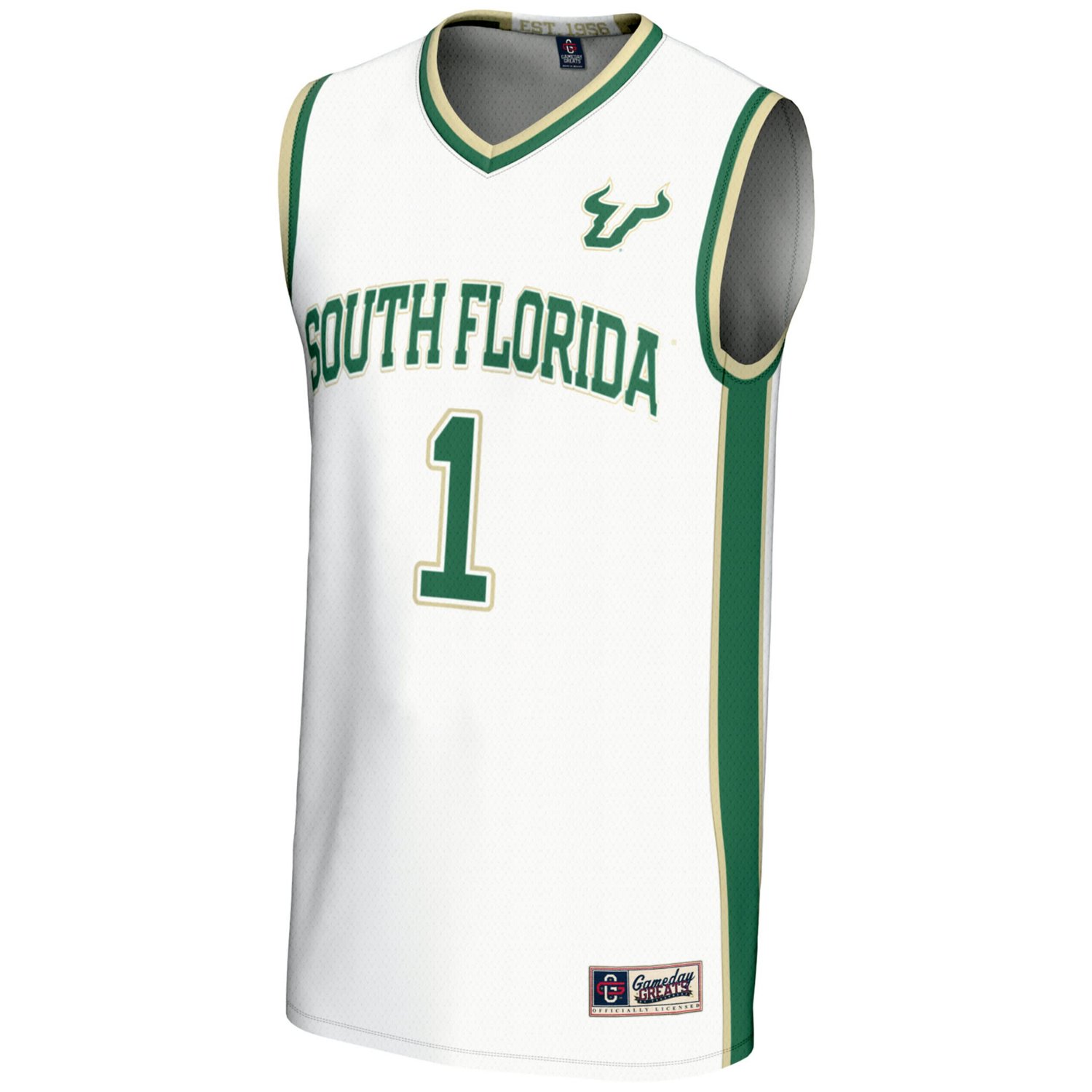 Unisex GameDay Greats 1 South Florida Bulls Lightweight Basketball Jersey - view number 2