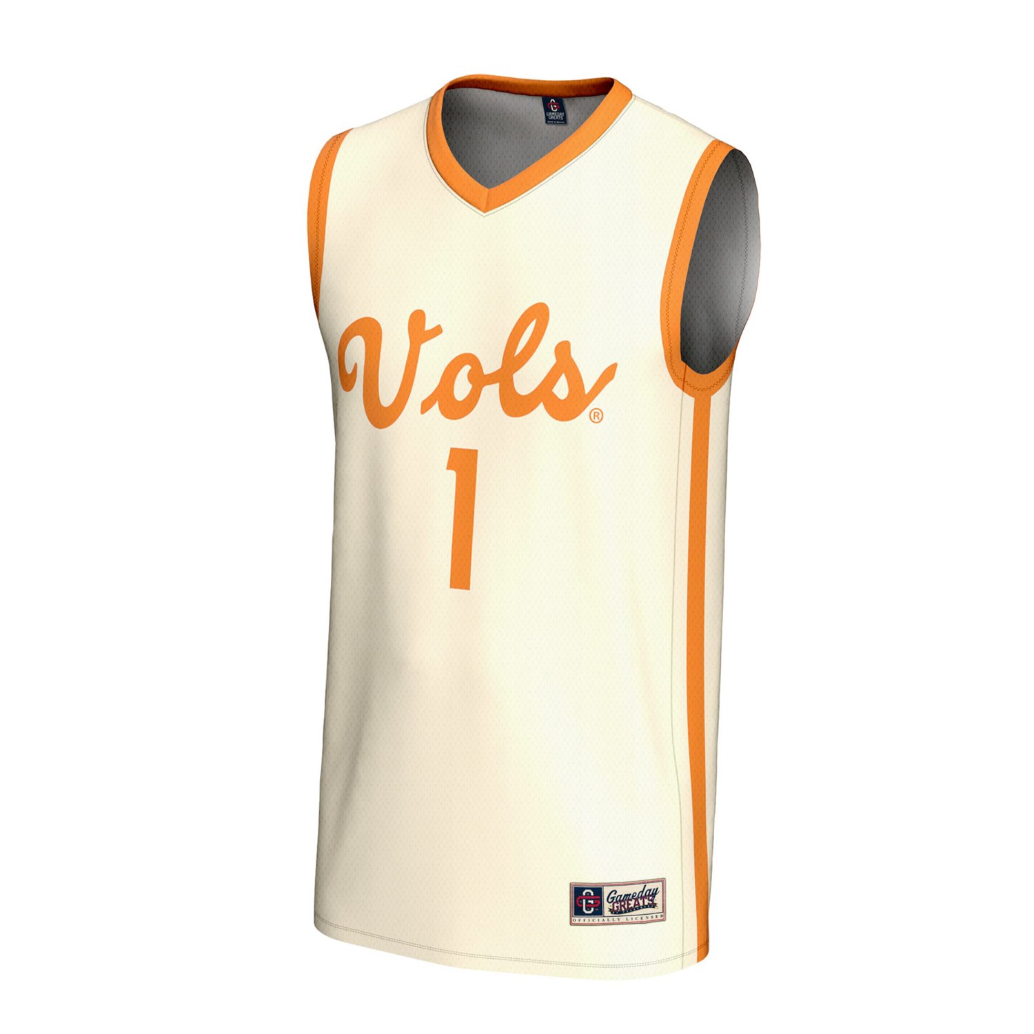 Unisex GameDay Greats 1 Tennessee Volunteers Lightweight Men's Basketball Fashion Jersey - view number 2