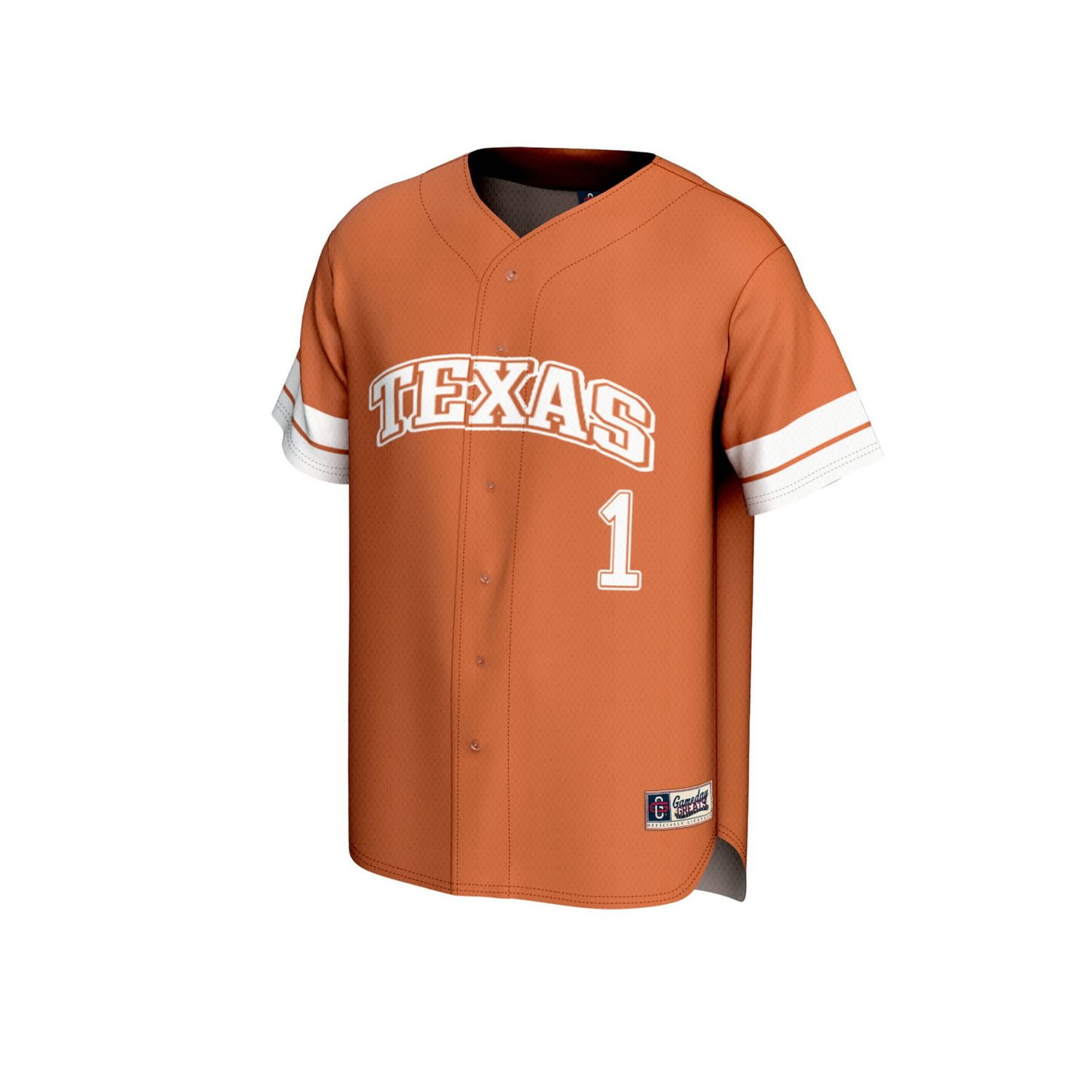 Unisex GameDay Greats 1 Texas Texas Longhorns Collegiate Baseball Fashion Jersey - view number 2