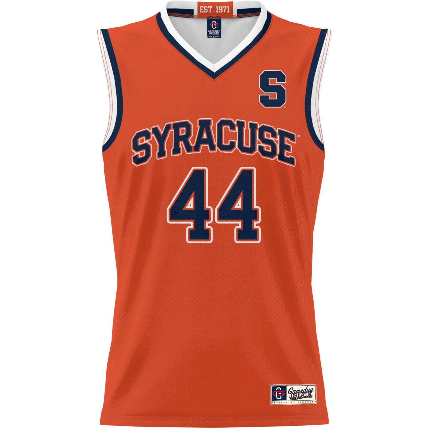Unisex GameDay Greats 44 Syracuse Lightweight Basketball Jersey - view number 2