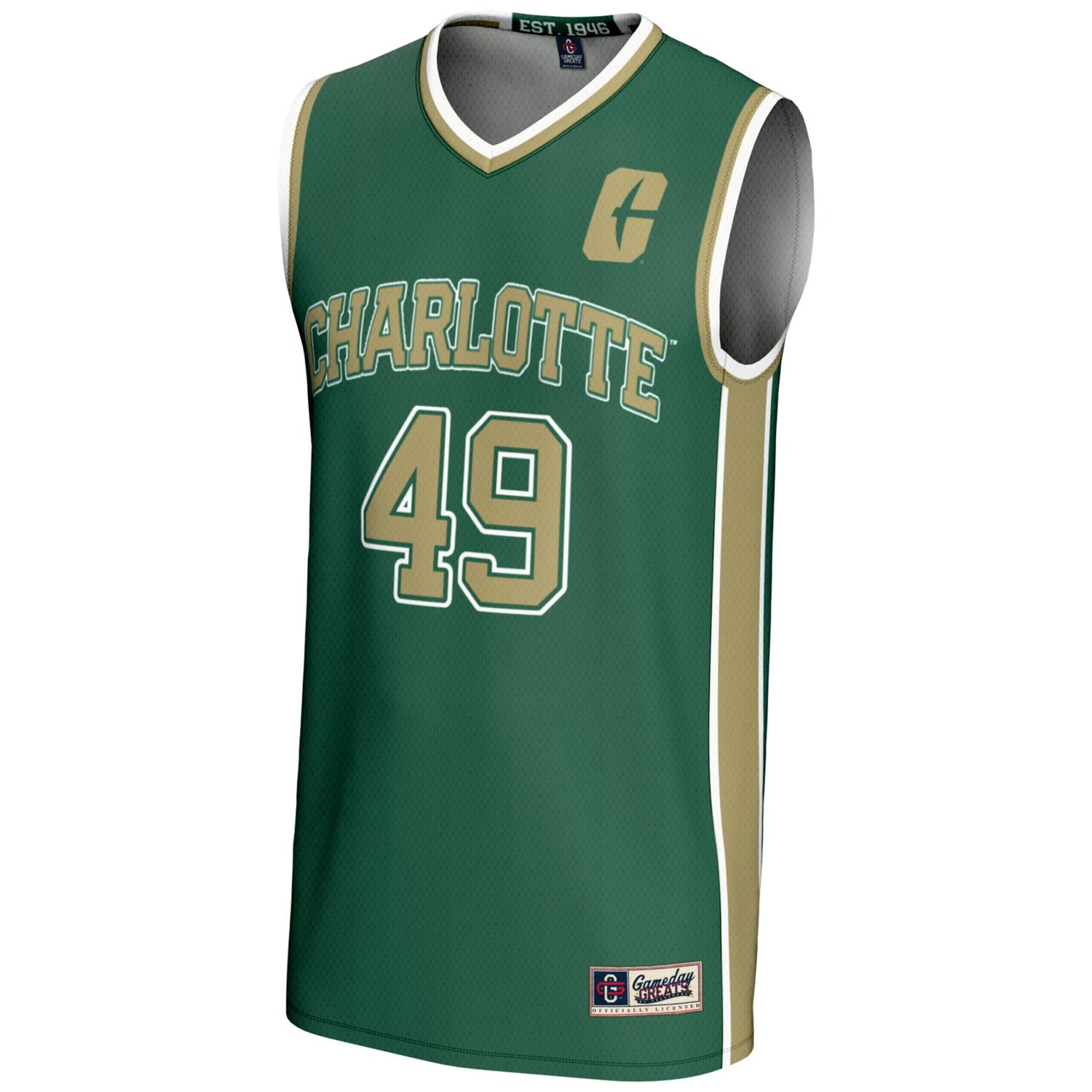 Unisex GameDay Greats 49 Charlotte 49ers Lightweight Basketball Jersey - view number 2