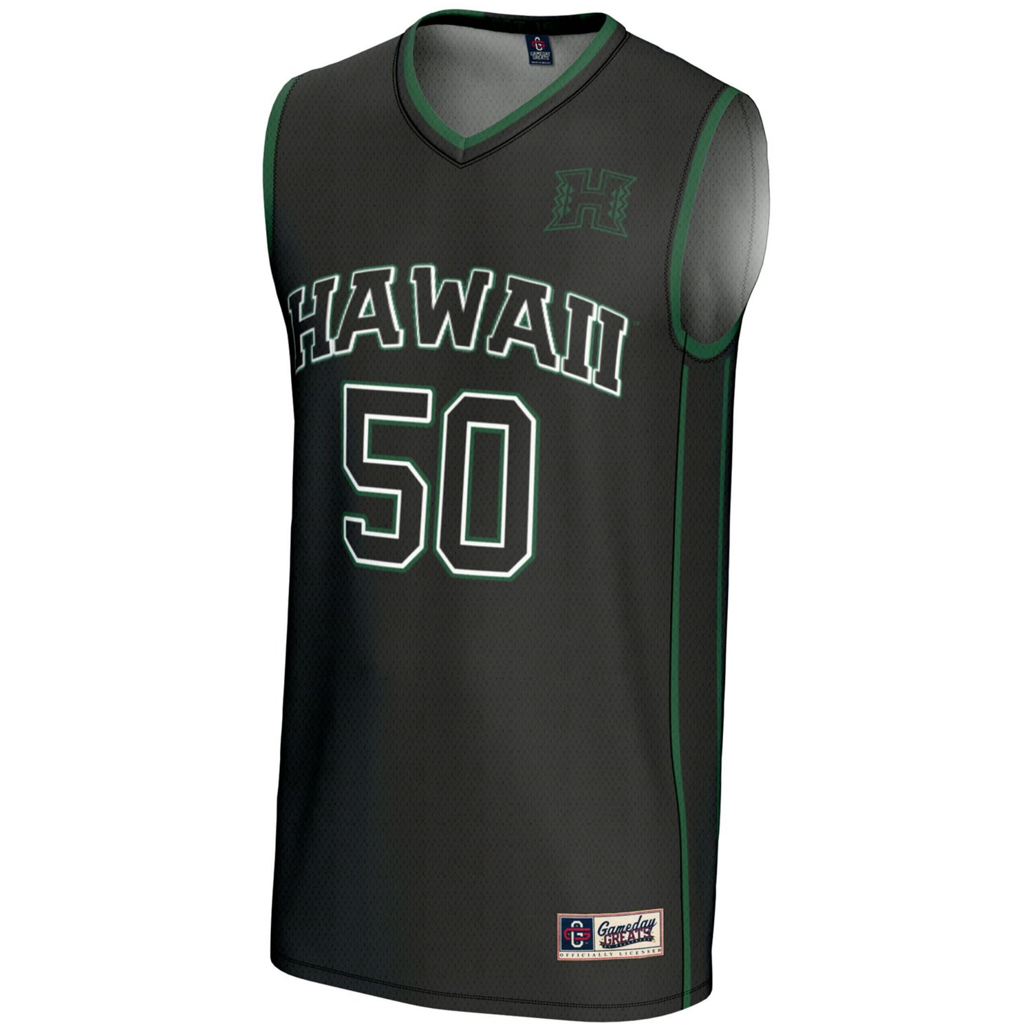 Unisex GameDay Greats 50 Hawaii Rainbow Warriors Lightweight Basketball Jersey - view number 2