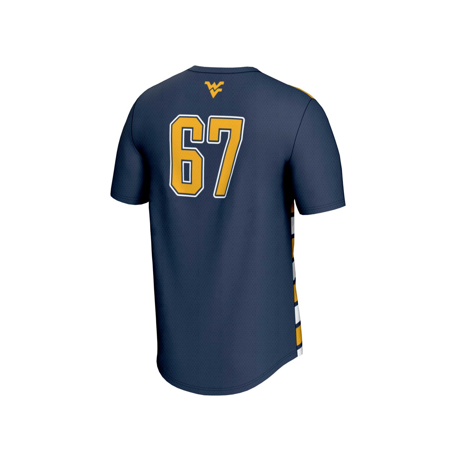 Unisex GameDay Greats 67 West Virginia Mountaineers Lightweight Soccer Fashion Jersey - view number 3