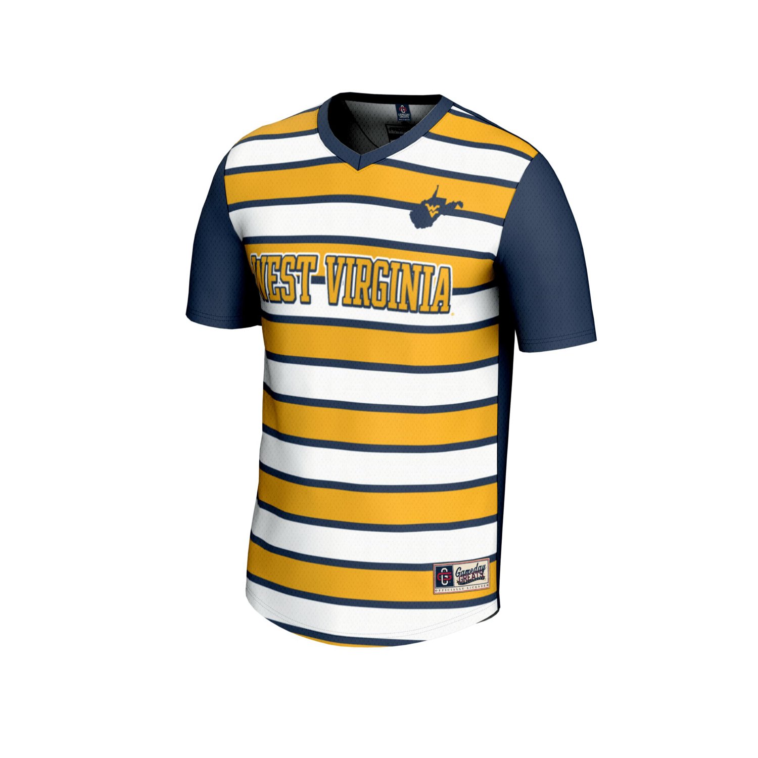 Unisex GameDay Greats 67 West Virginia Mountaineers Lightweight Soccer Fashion Jersey - view number 2