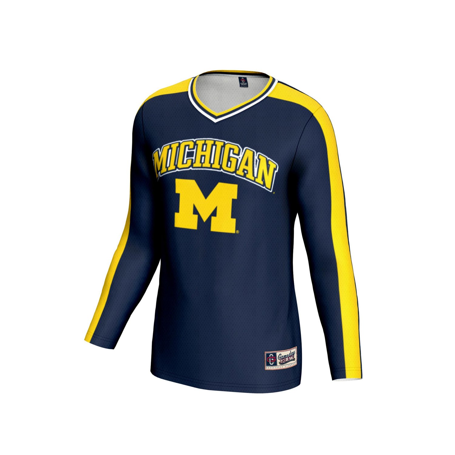 Unisex GameDay Greats Michigan Wolverines 1 Lightweight Volleyball Fashion Jersey - view number 2