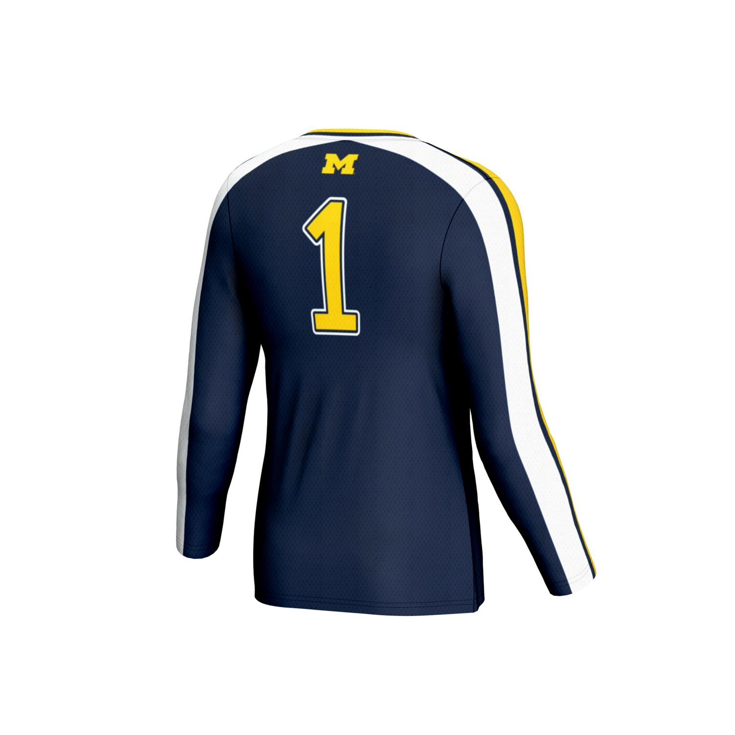 Unisex GameDay Greats Michigan Wolverines 1 Lightweight Volleyball Fashion Jersey - view number 3