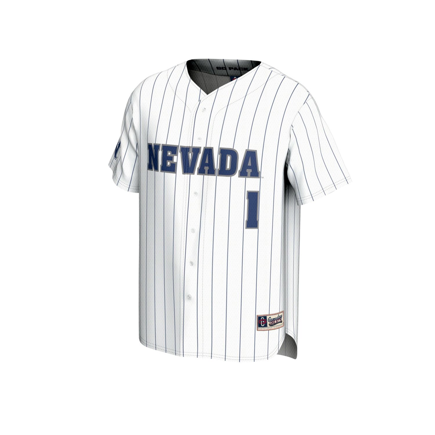 Unisex GameDay Greats Nevada Wolf Pack Lightweight Baseball Jersey - view number 2