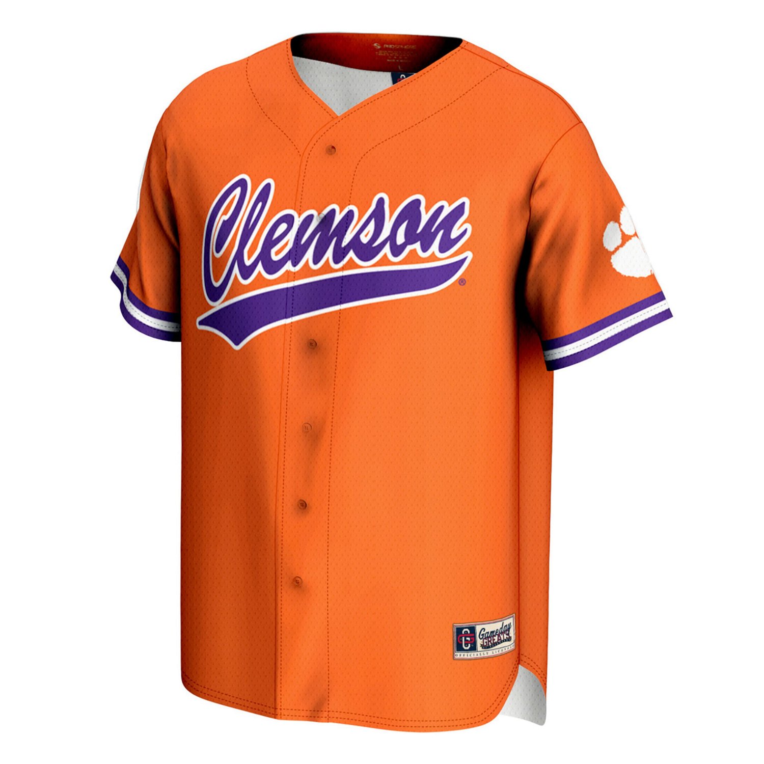 Unisex GameDay Greats Orange Clemson Tigers Lightweight Baseball Jersey