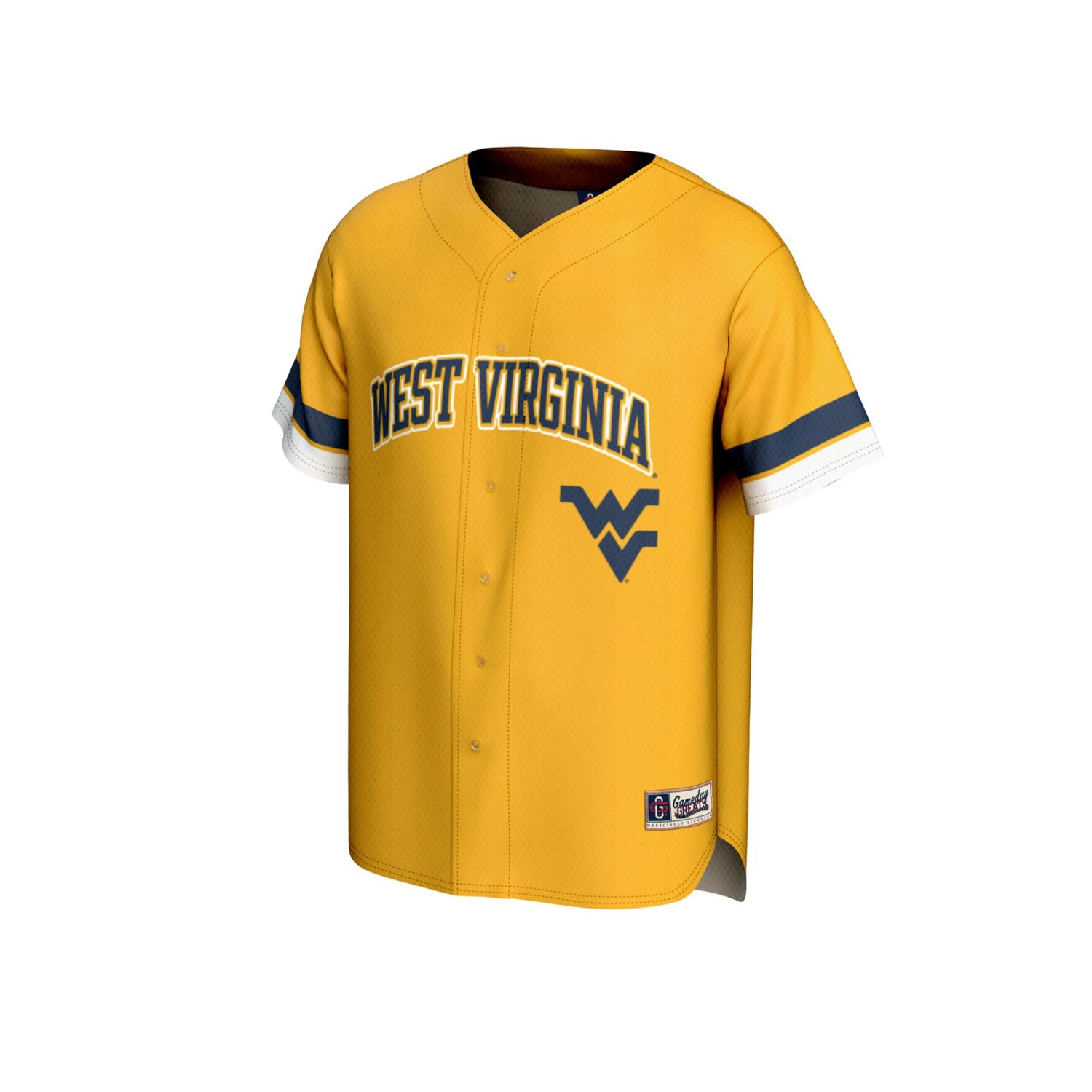 Unisex GameDay Greats West Virginia Mountaineers Spirit Baseball Jersey - view number 2